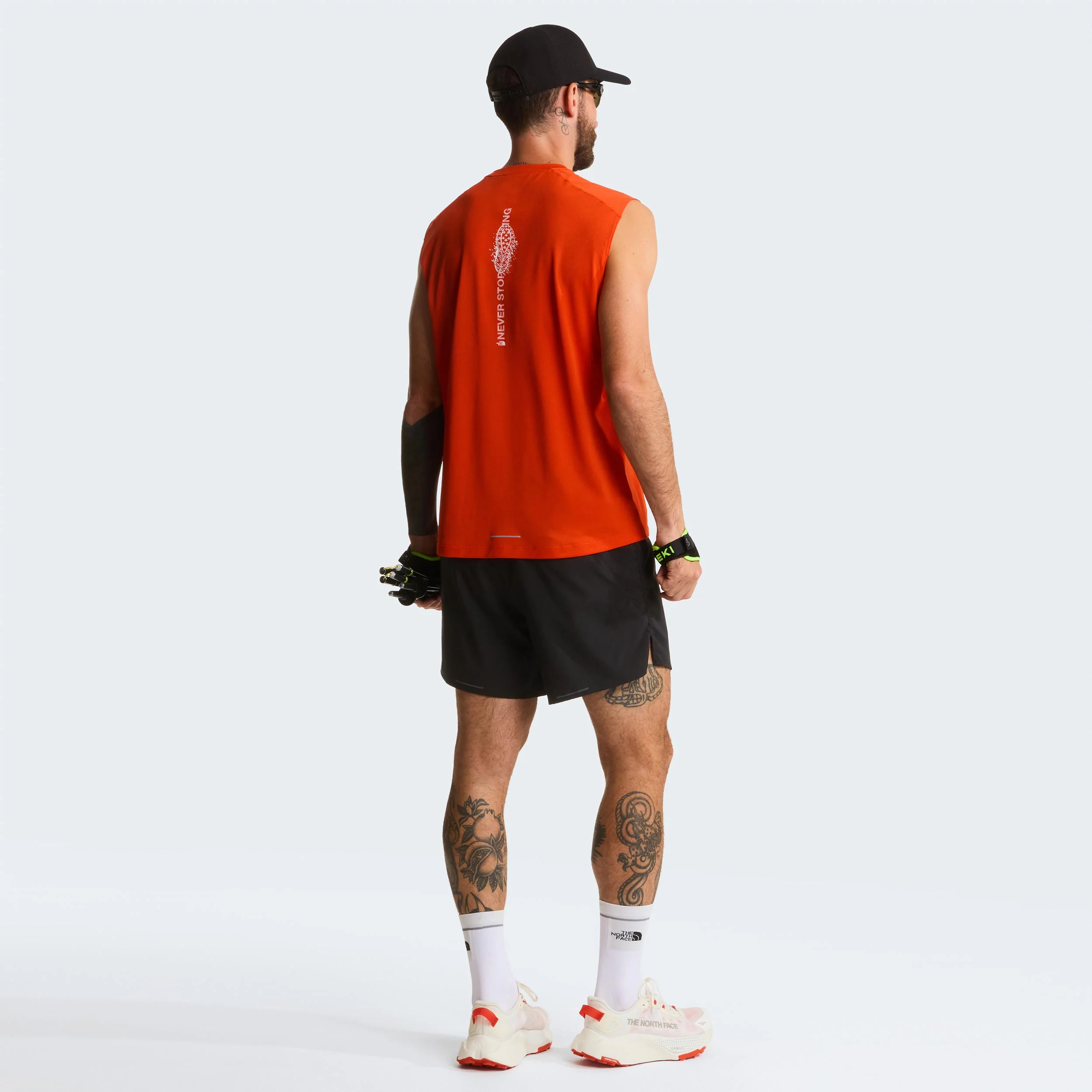 Lightbright Graphic Laufshirt Herren - rot - Image 6