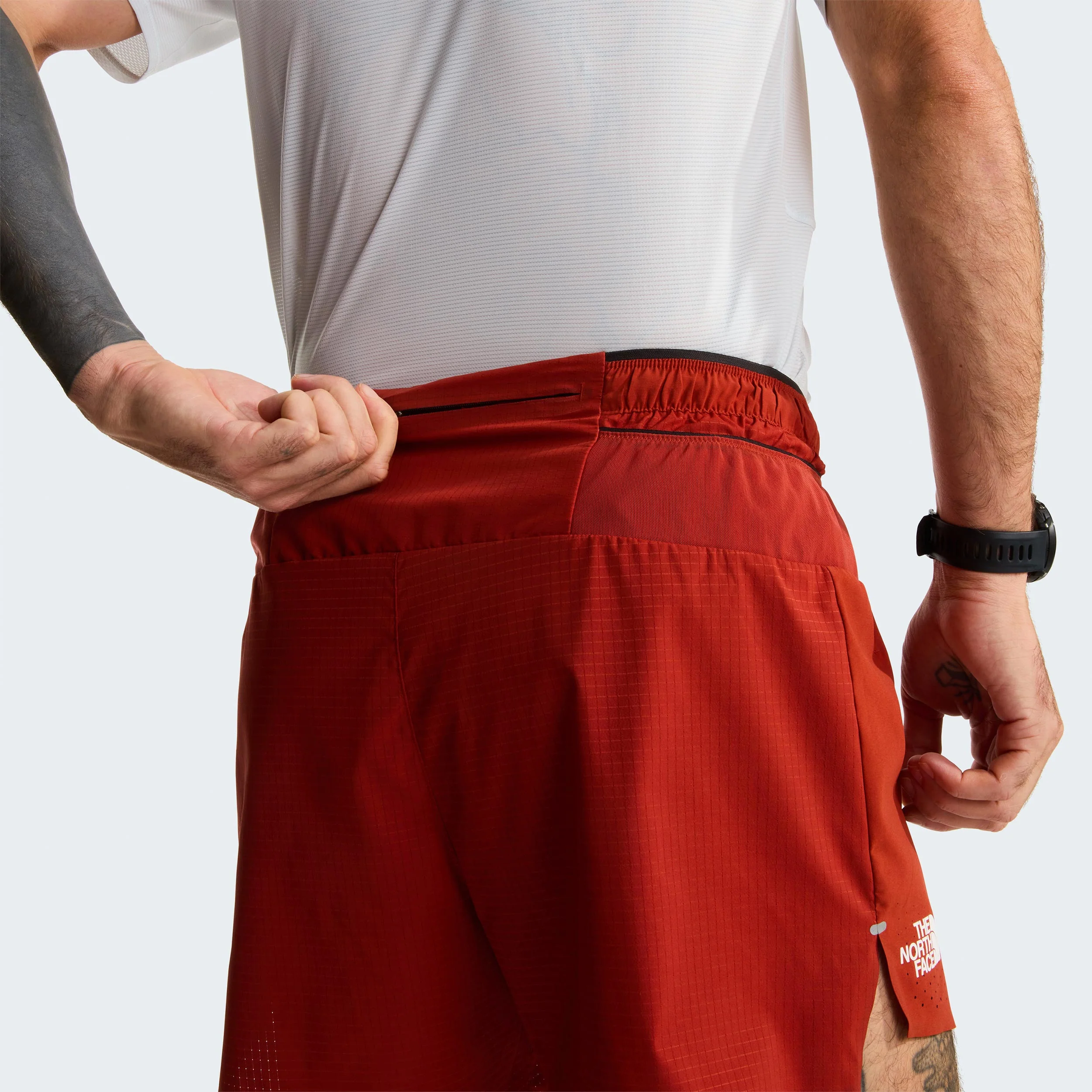 Summit Pacesetter 5in Laufshorts Herren - dunkelrot - Image 6