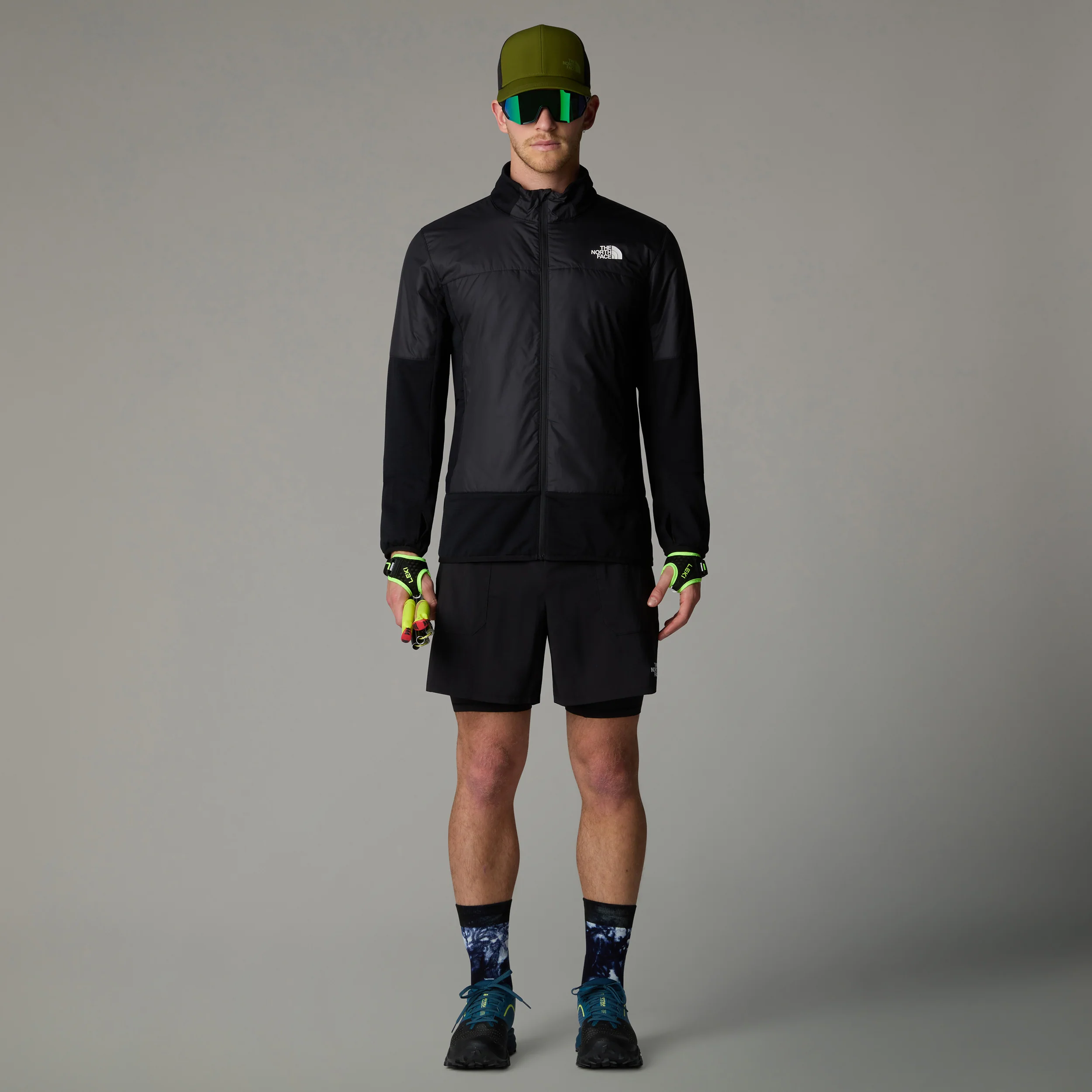 Sunriser 2in1 6in Laufshorts Herren-Schwarz - Image 3