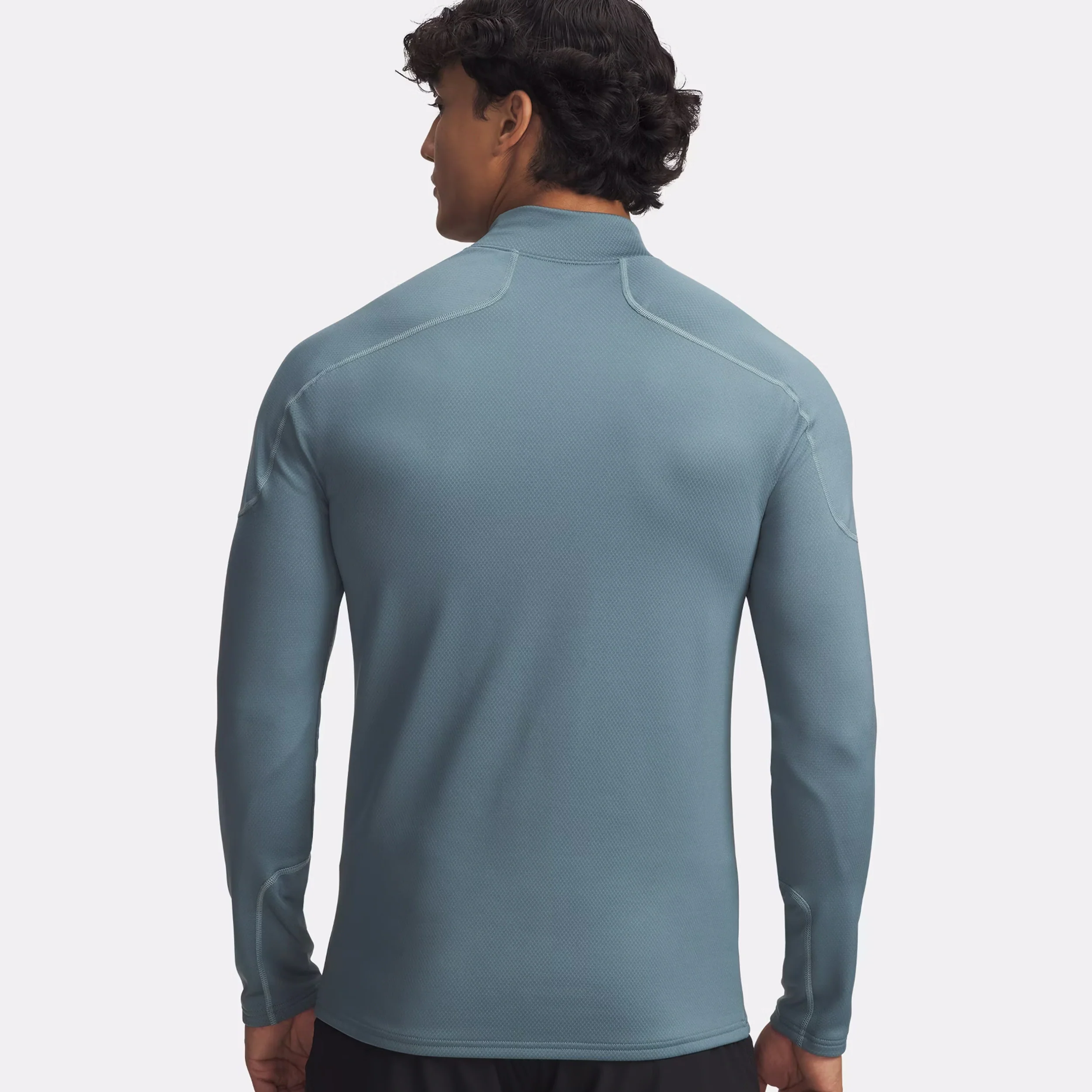 Cold Weather Grid Longsleeve Herren-Blaugrau - Image 3