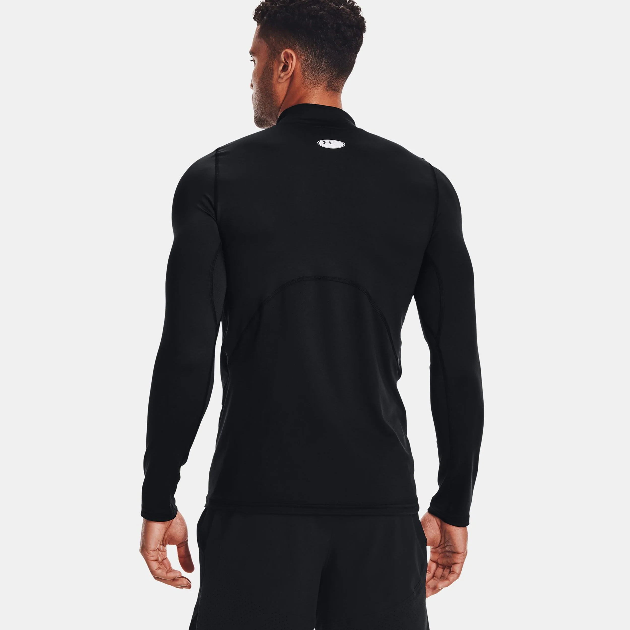 Coldgear Fitted Crew Longsleeve Herren - schwarz, - Image 4