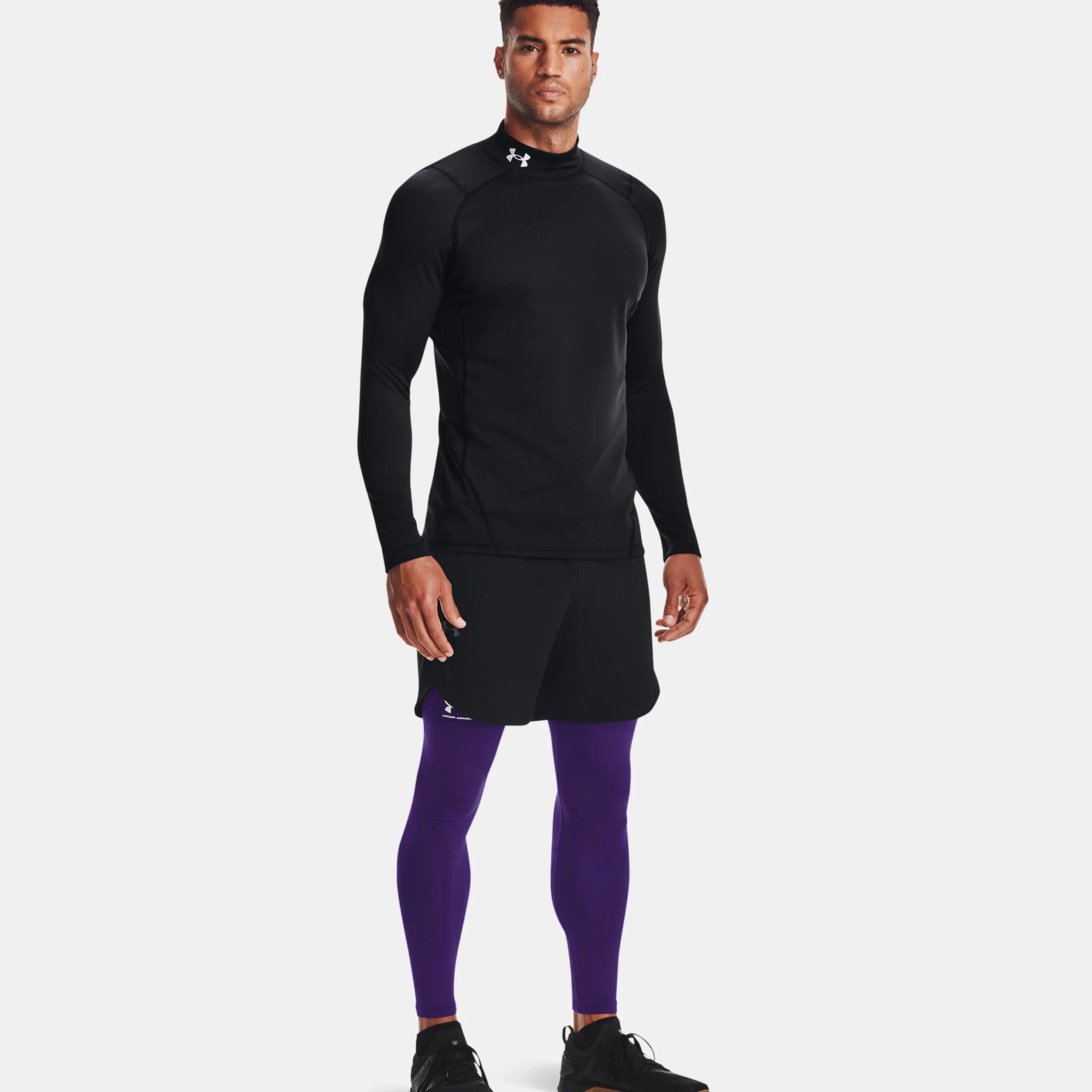 Coldgear Fitted Crew Longsleeve Herren - schwarz, - Image 5
