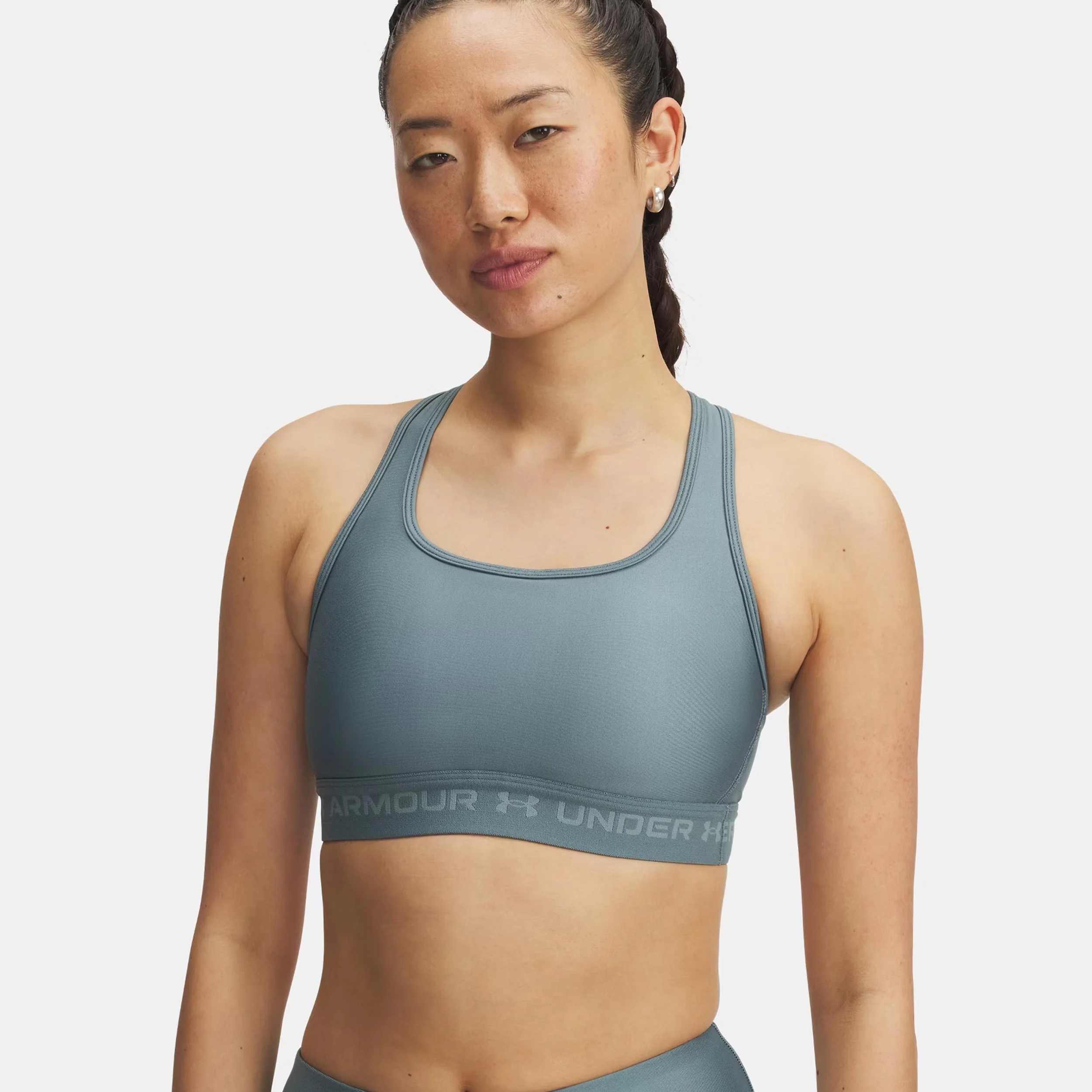 Crossback Mid Sport-BH Damen-oliv - Image 3