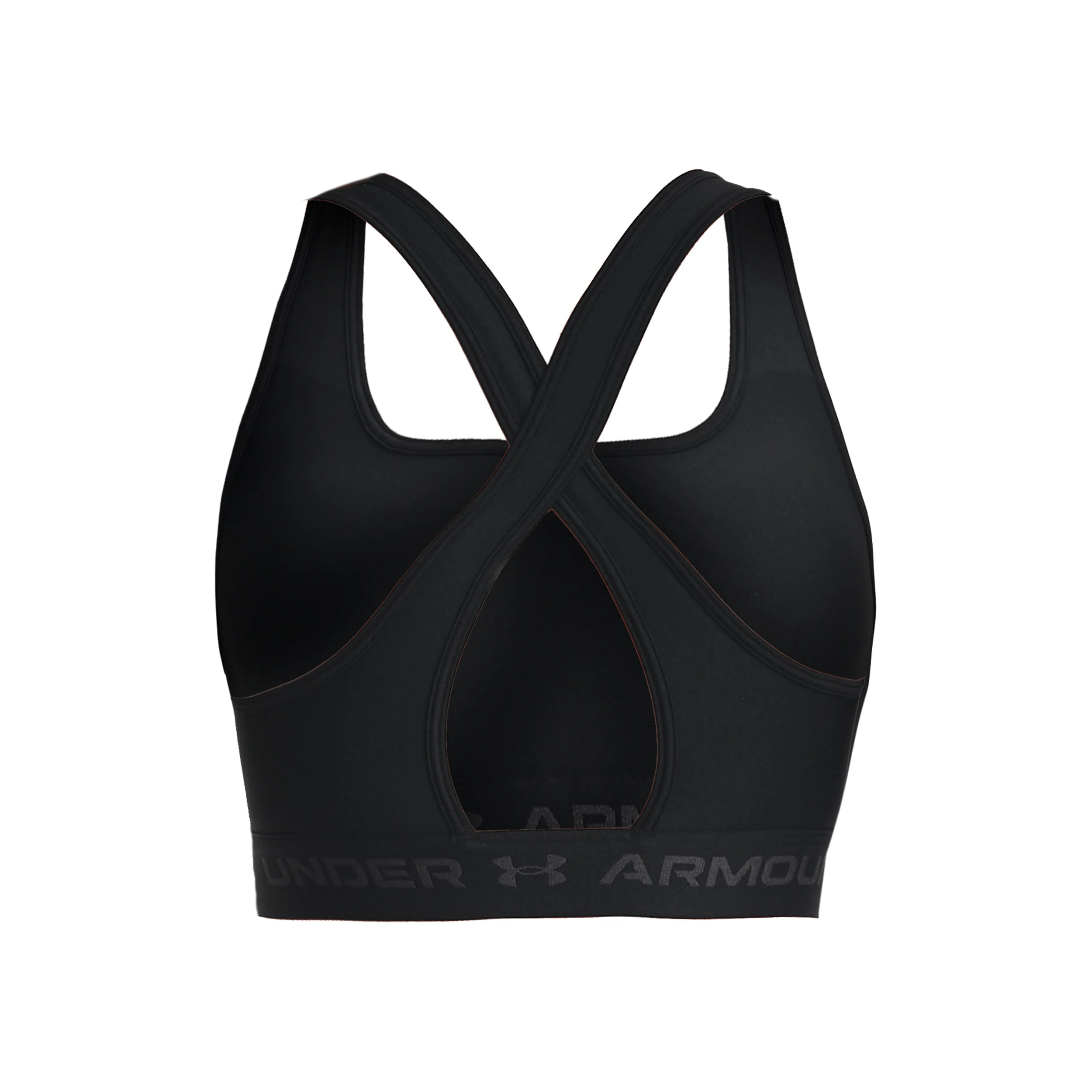Crossback Mid Sport-BH Damen-Schwarz,Grau - Image 2
