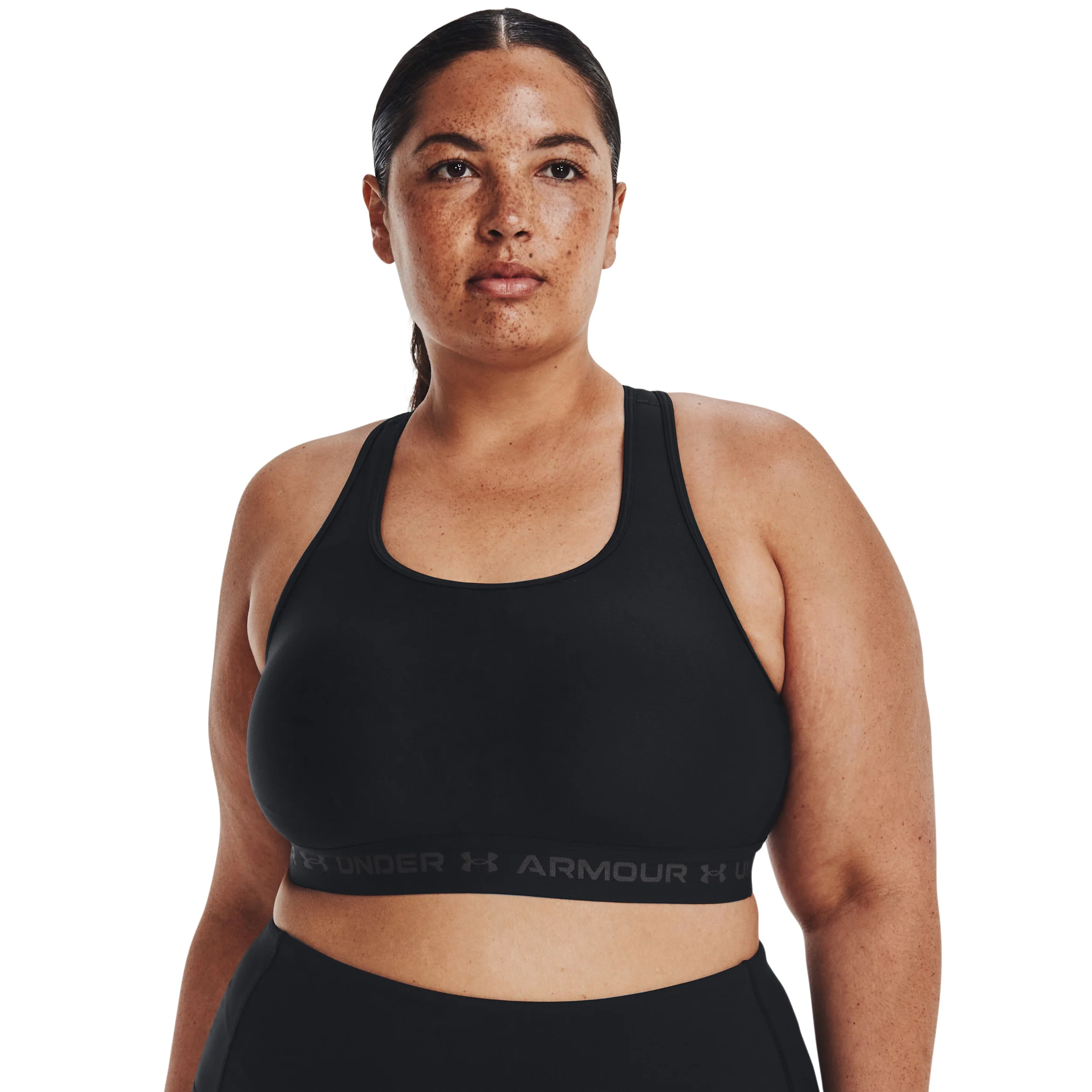 Crossback Mid Sport-BH Damen-Schwarz,Grau - Image 5