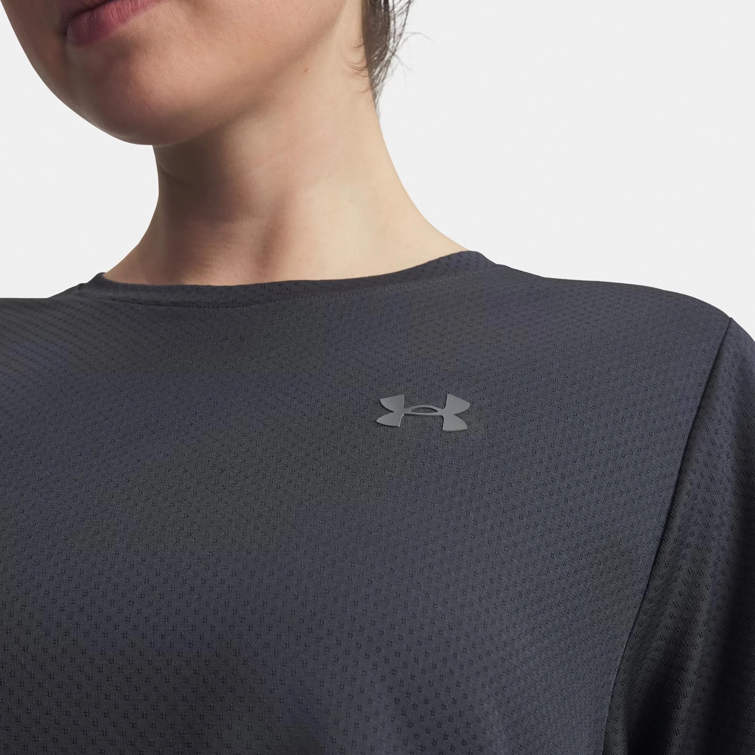 Explor Trail Run Graphic Laufshirt Damen-anthrazit, anthrazit - Image 3