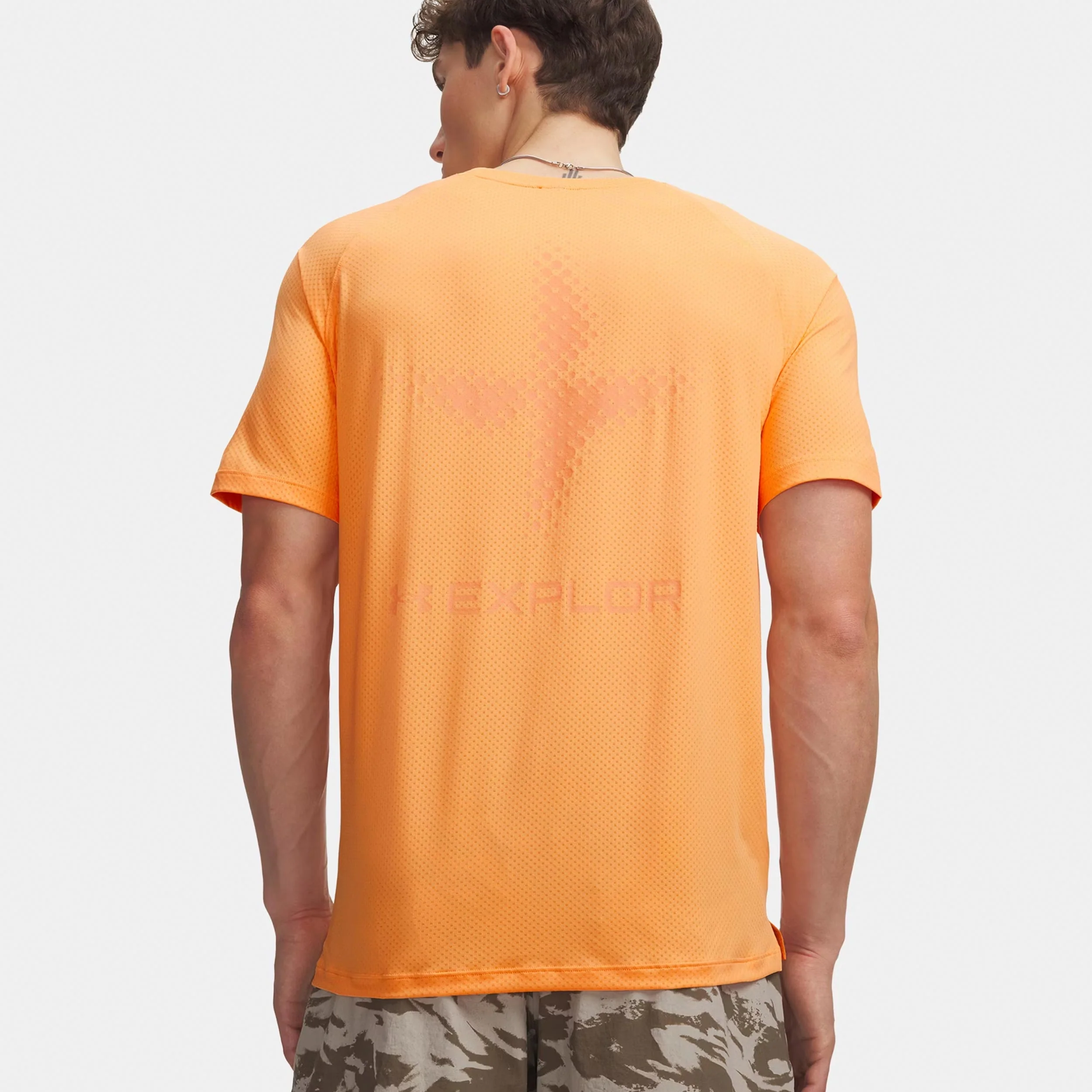 Explor Trail Run Graphic  Laufshirt Herren-orange, schwarz - Image 2