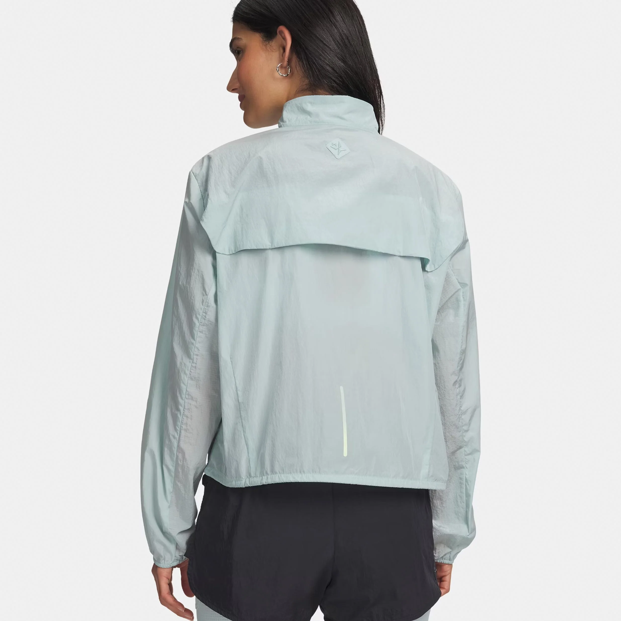 Explor Trail Run Wind  Laufjacke Damen-blau, hellgrün - Image 2