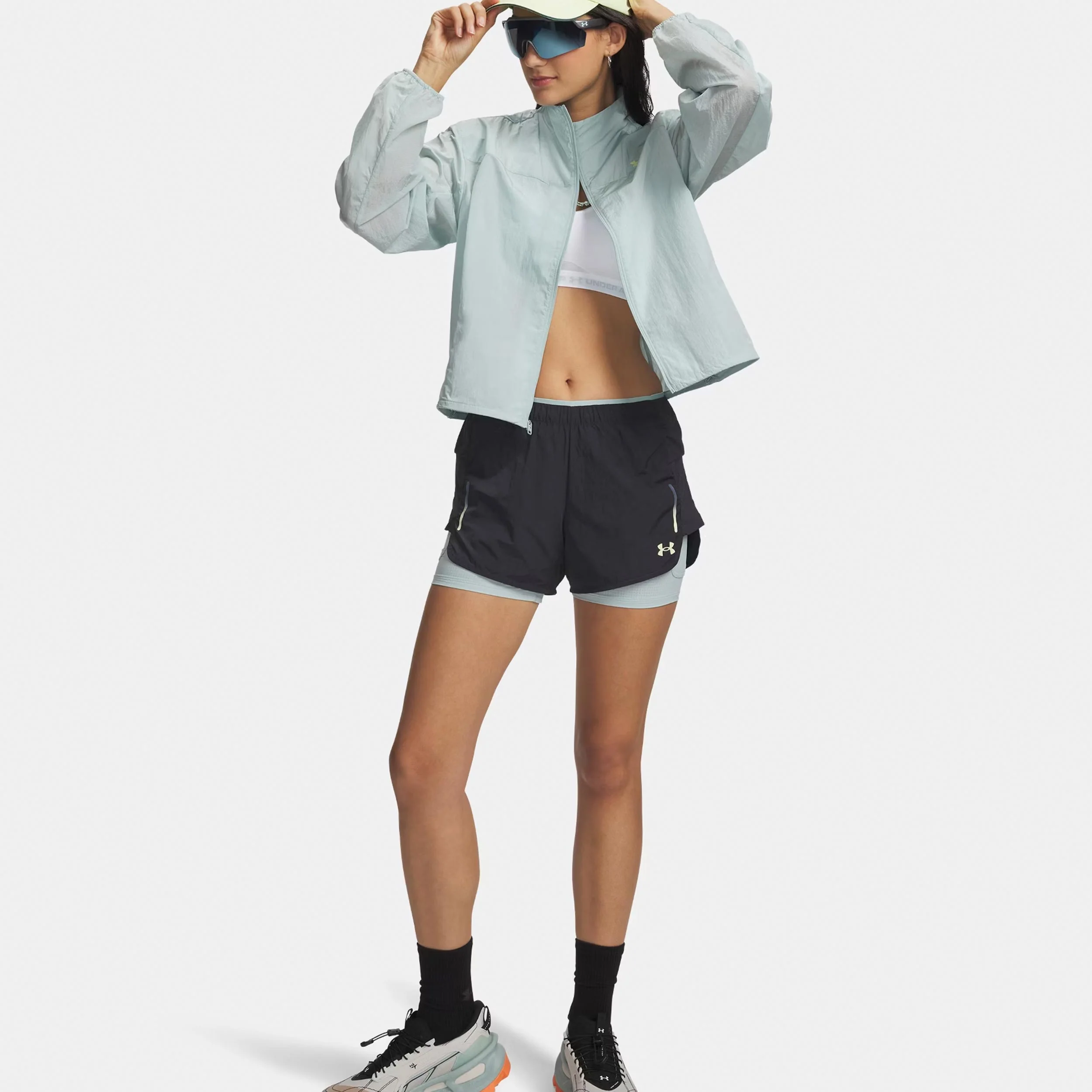 Explor Trail Ultra Lined  Laufshorts Damen-anthrazit, blau - Image 3