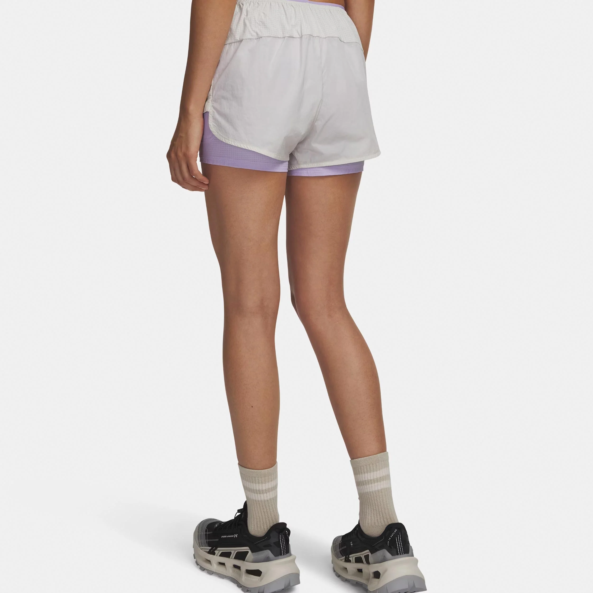 Explor Trail Ultra Lined  Laufshorts Damen-weiß, lila - Image 2