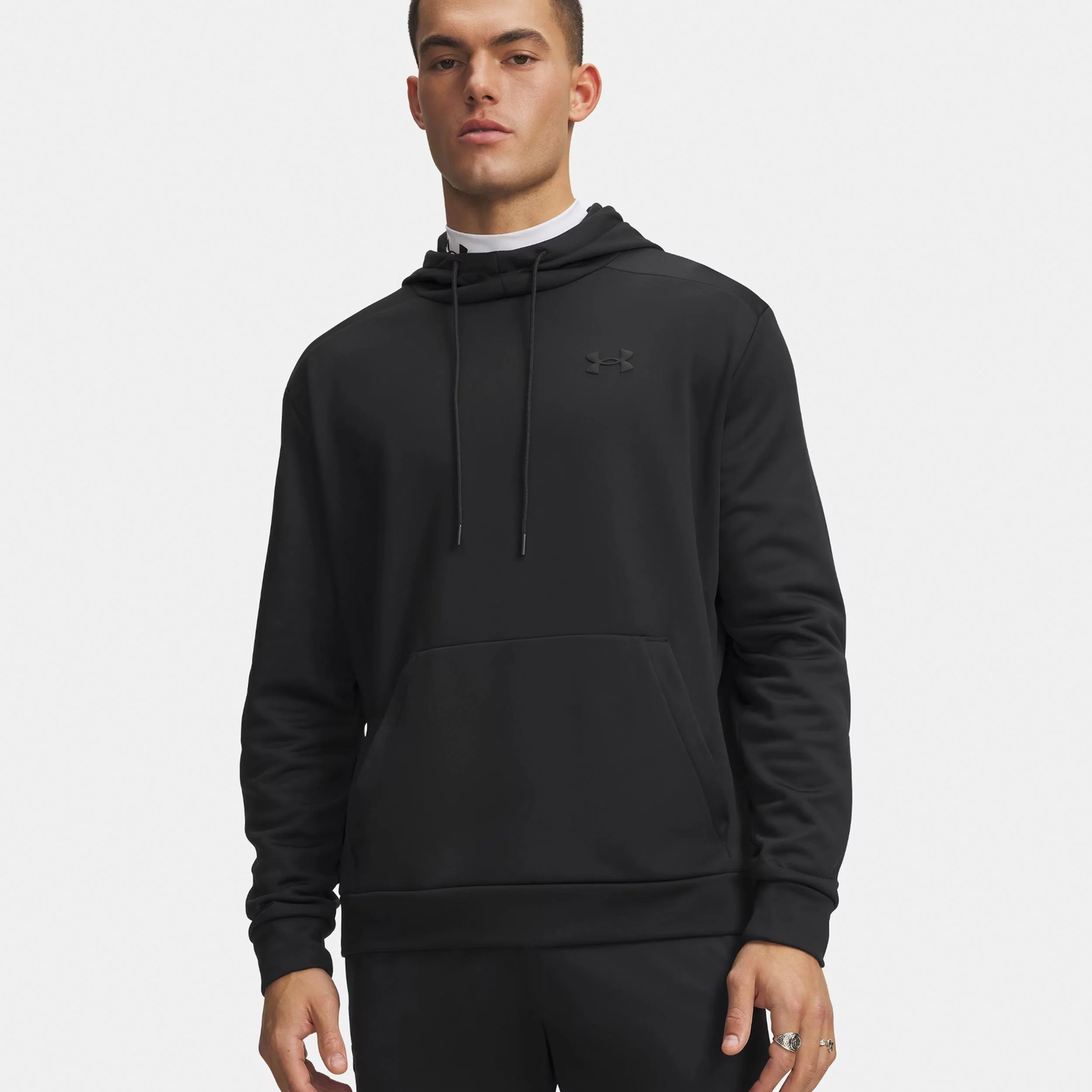 Fleece Hoody Herren - schwarz, - Image 3