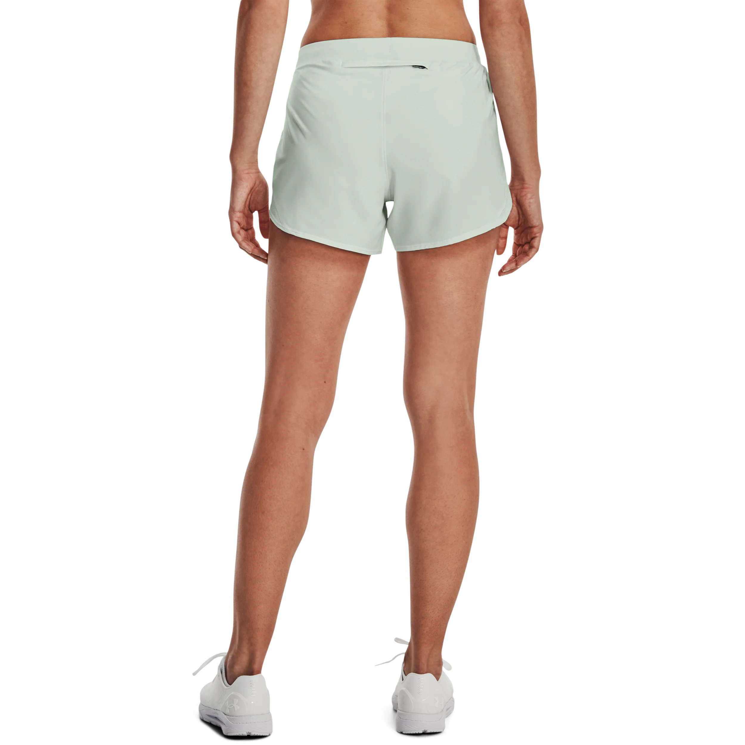 Fly-By Elite 3in Shorts Damen-Grün,Orange - Image 7
