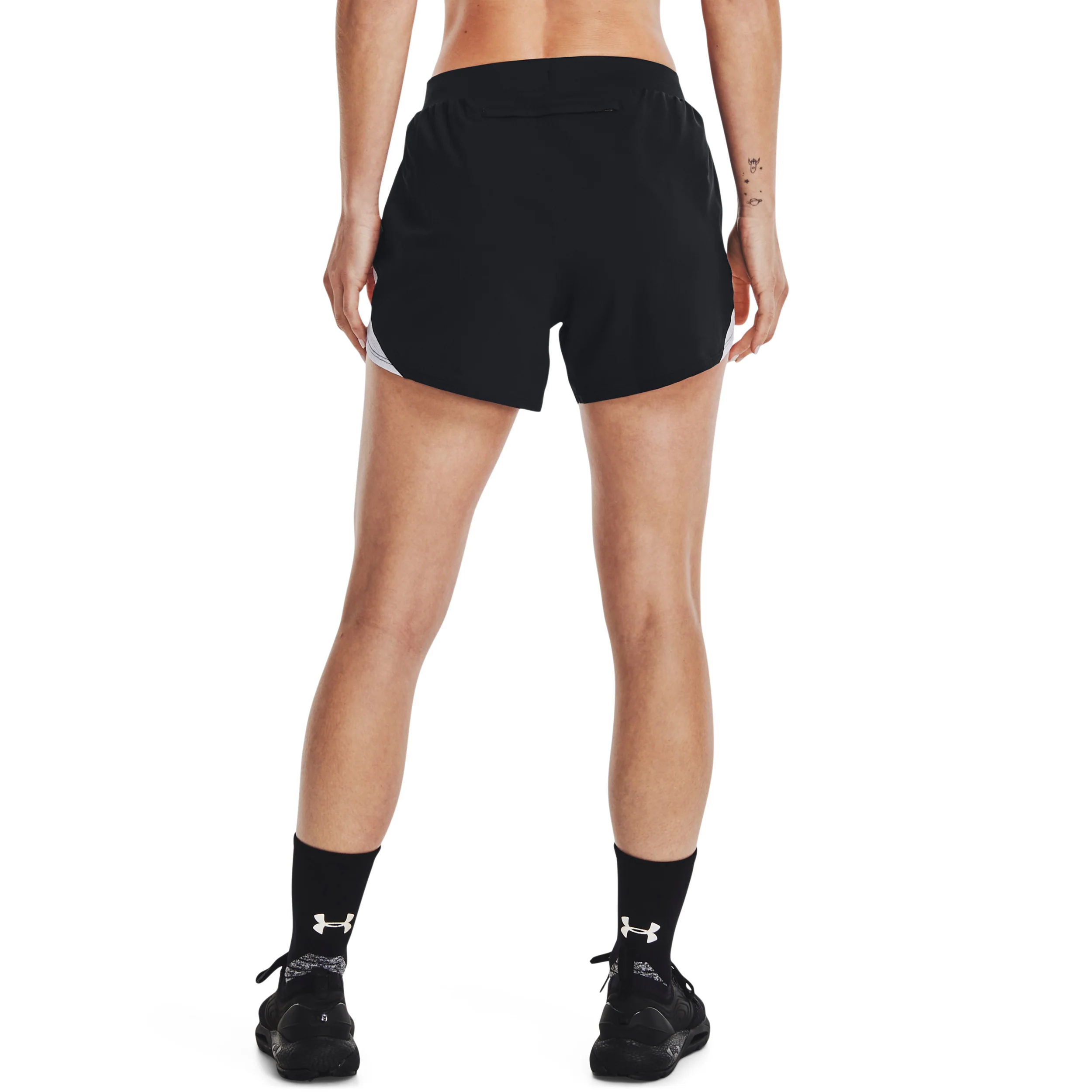 Fly By Elite 5in Shorts Damen-Schwarz,Weiß - Image 4