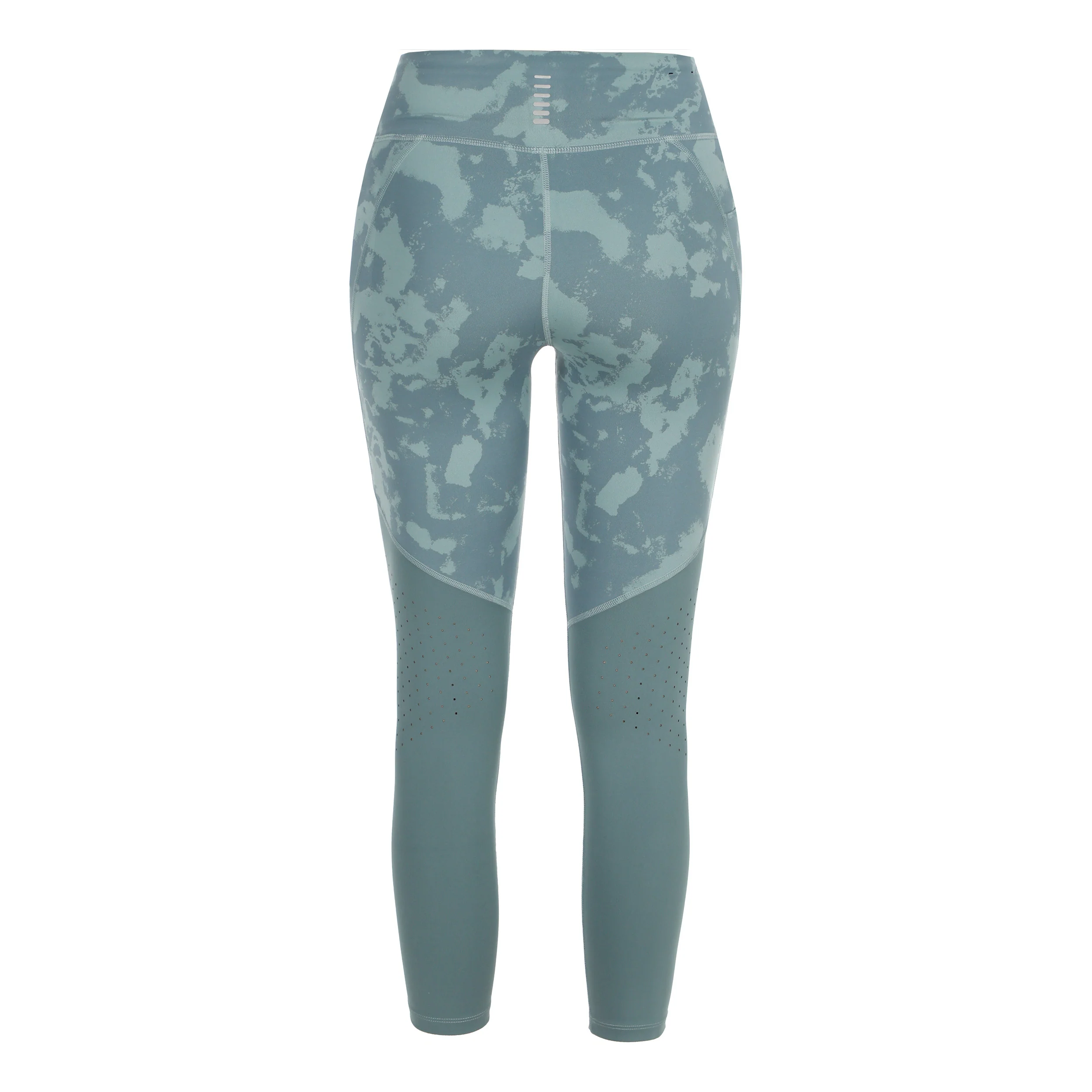 Fly Fast Ankle Print Lauftight Damen-blaugrau - Image 2