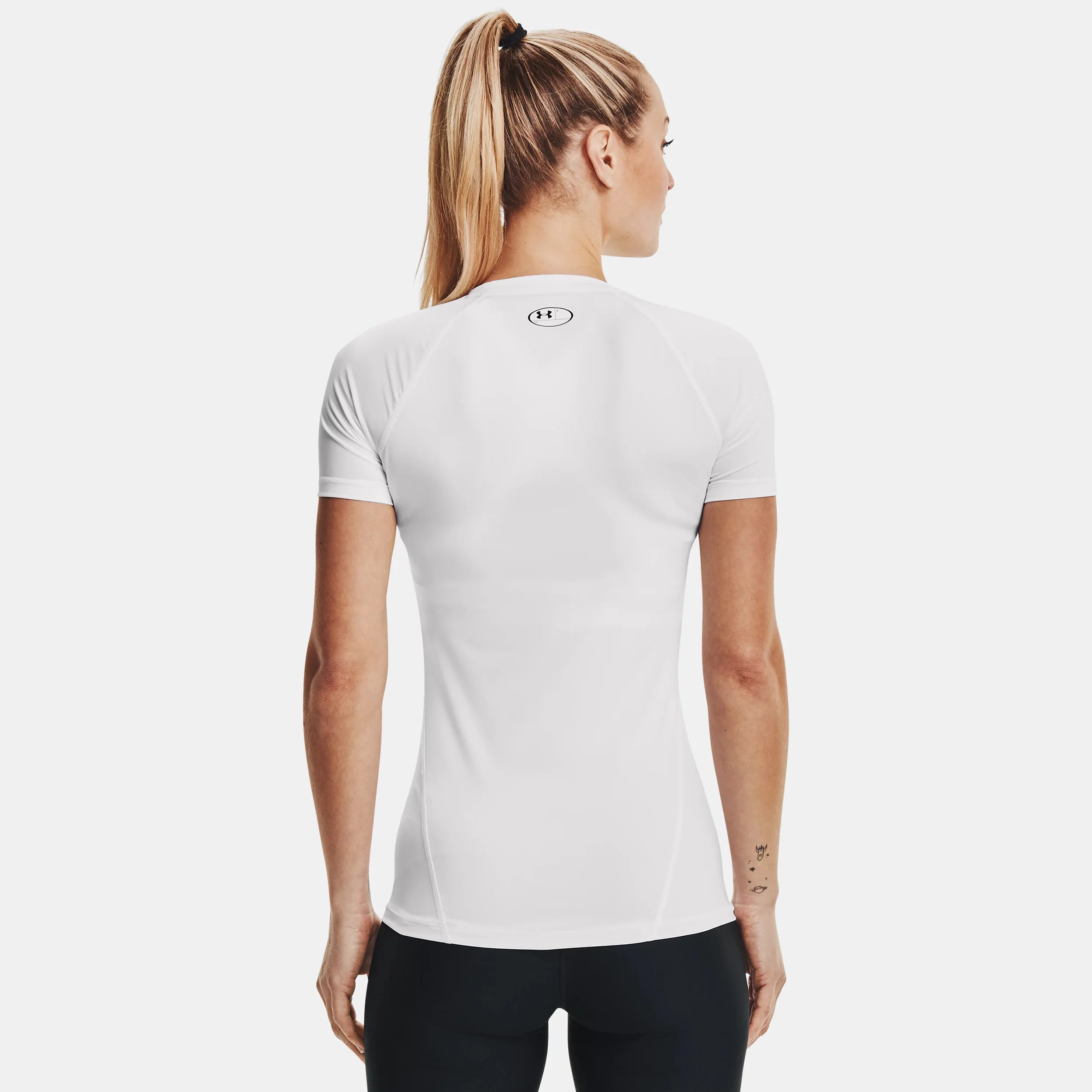 Heatgear Authentics Comp T-Shirt Damen-Weiß - Image 4