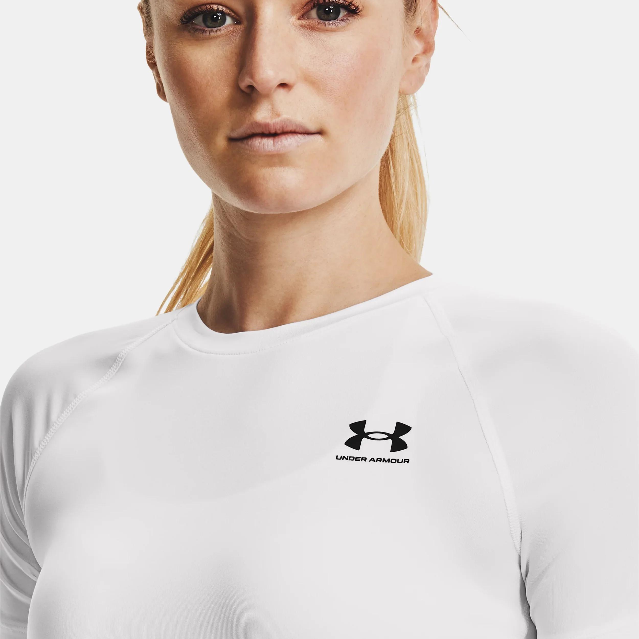 Heatgear Authentics Comp T-Shirt Damen-Weiß - Image 8
