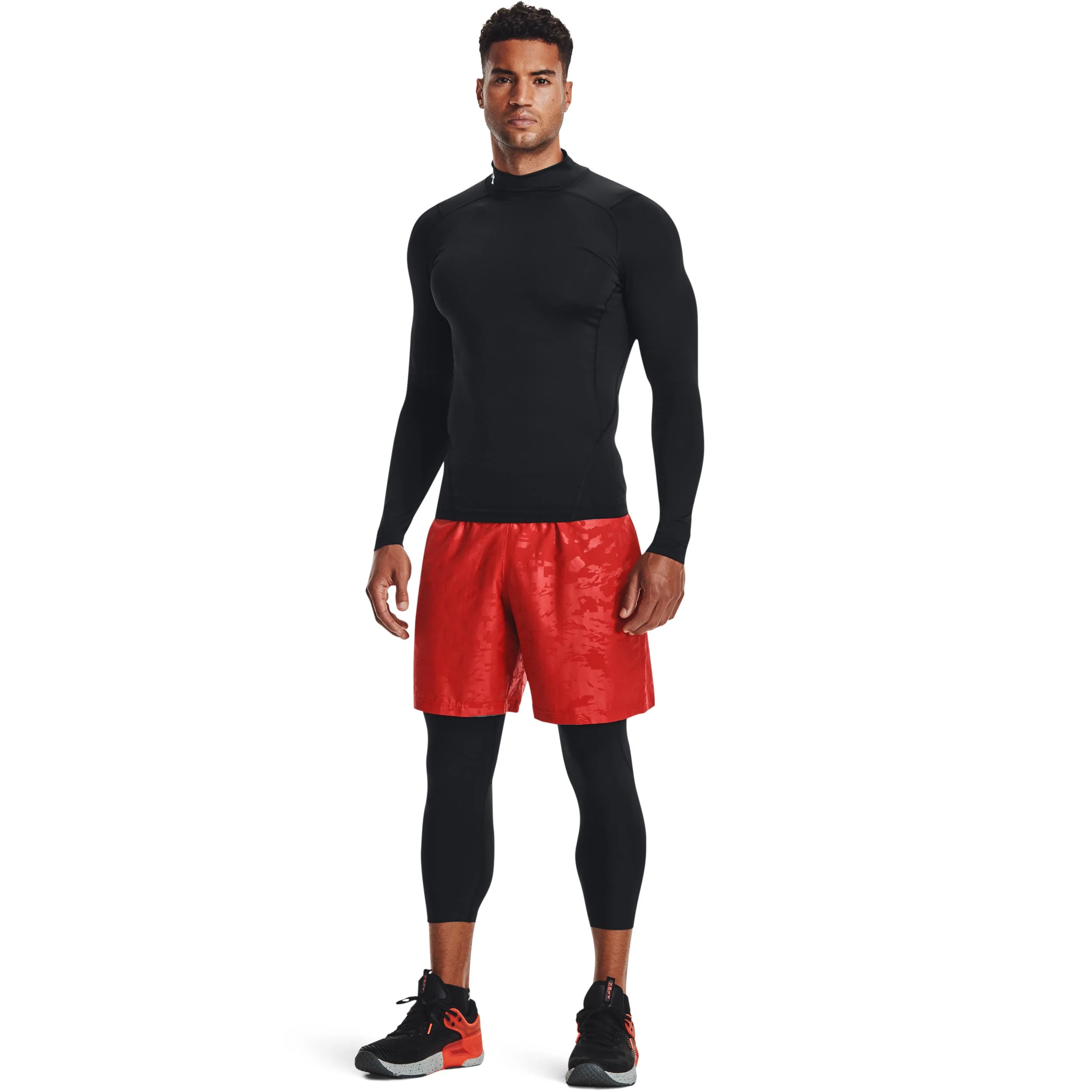 Heatgear Comp Mock Longsleeve Herren-Schwarz - Image 5