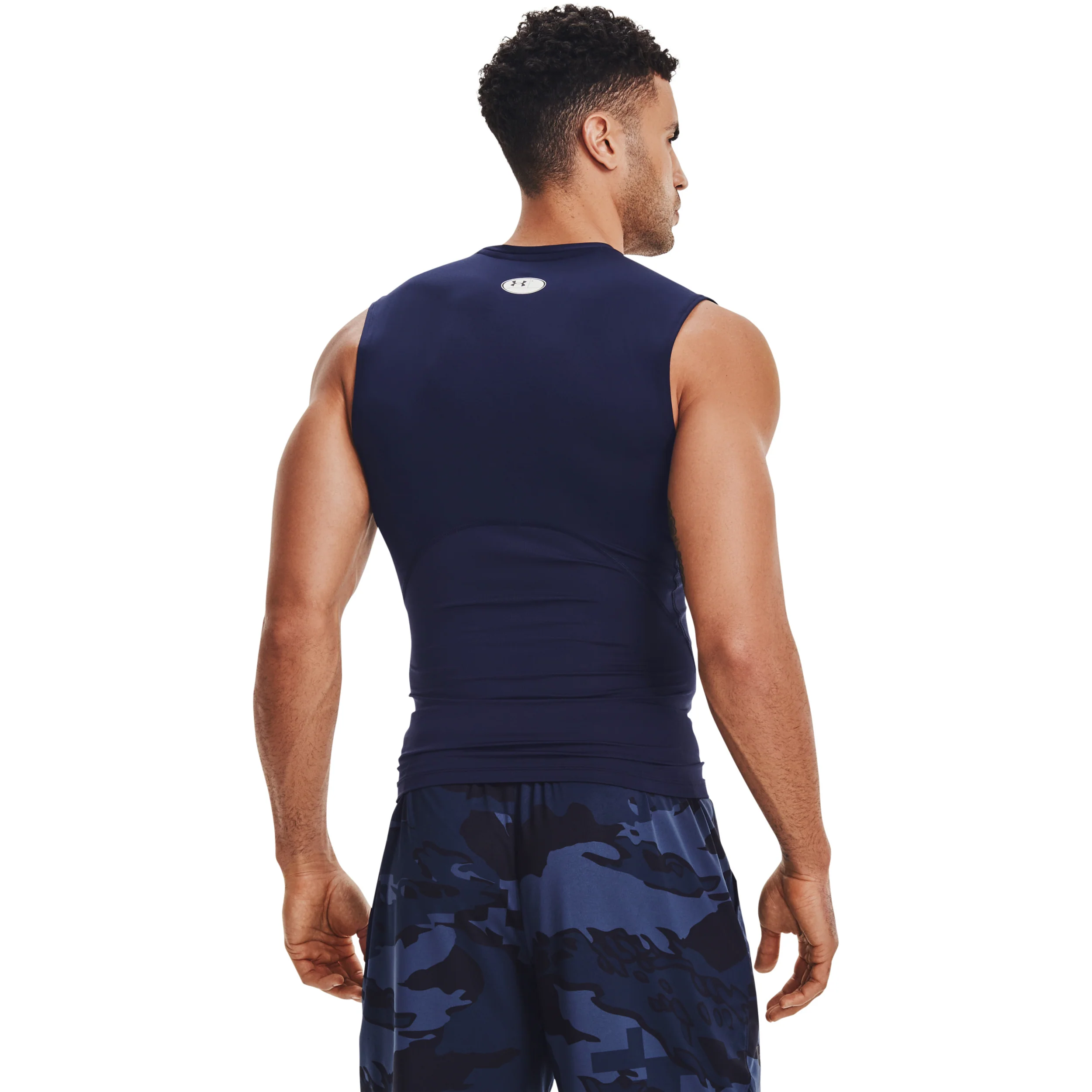 Heatgear Comp Tank-Top Herren-Dunkelblau,Weiß - Image 4
