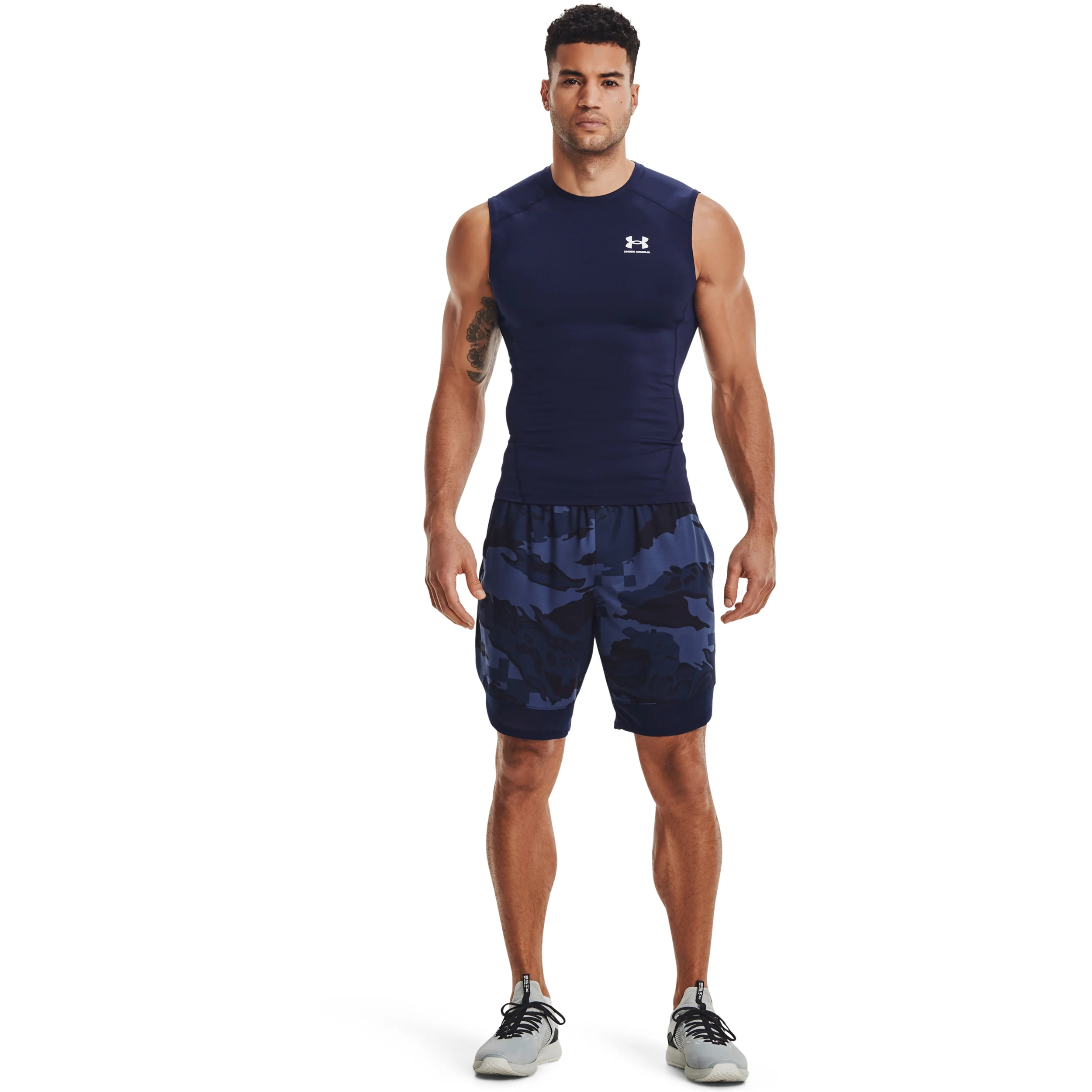 Heatgear Comp Tank-Top Herren-Dunkelblau,Weiß - Image 5
