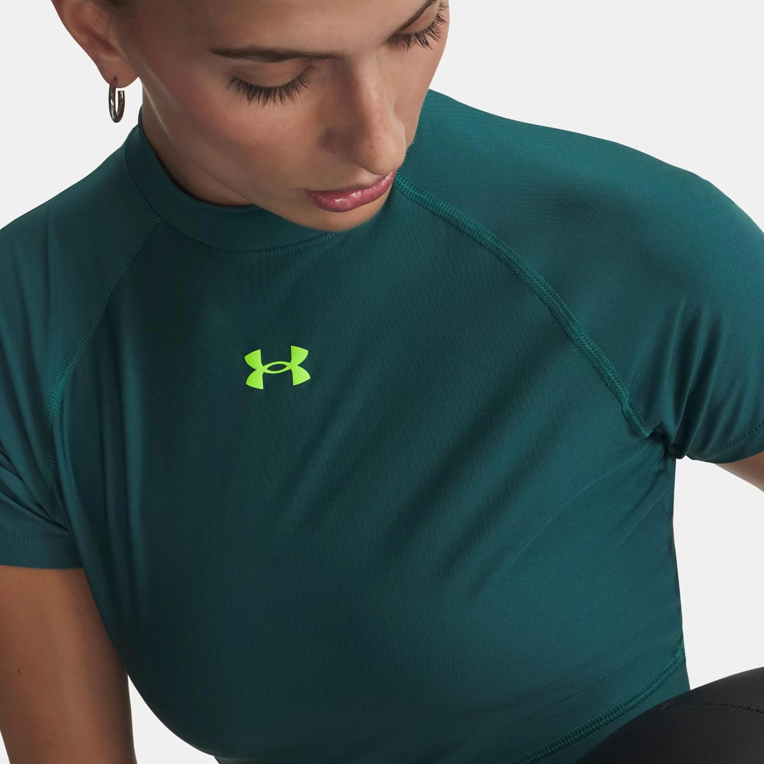 HeatGear Crop T-Shirt Damen-grün, grün - Image 3