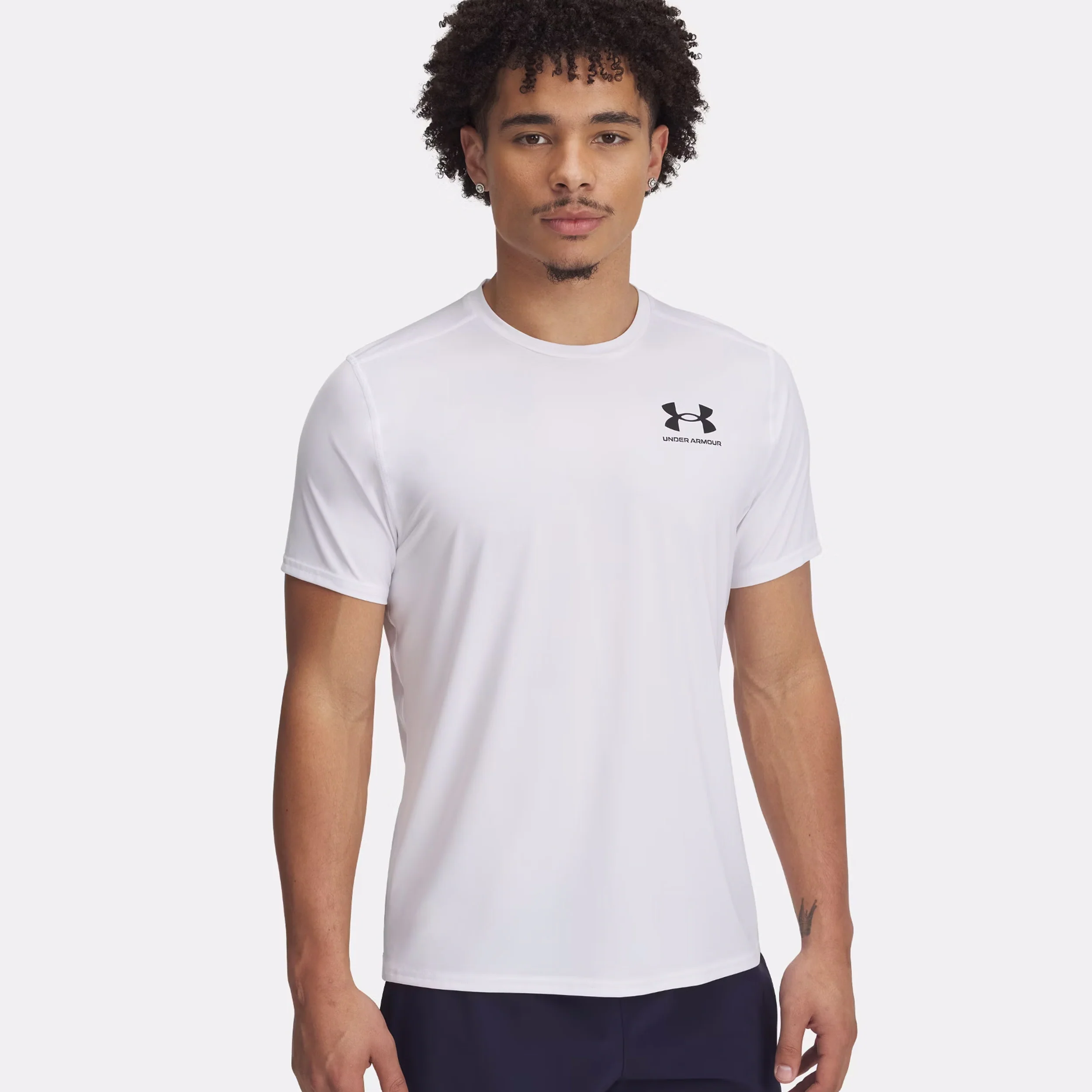 Heatgear Fitted T-Shirt Herren-Weiß - Image 5