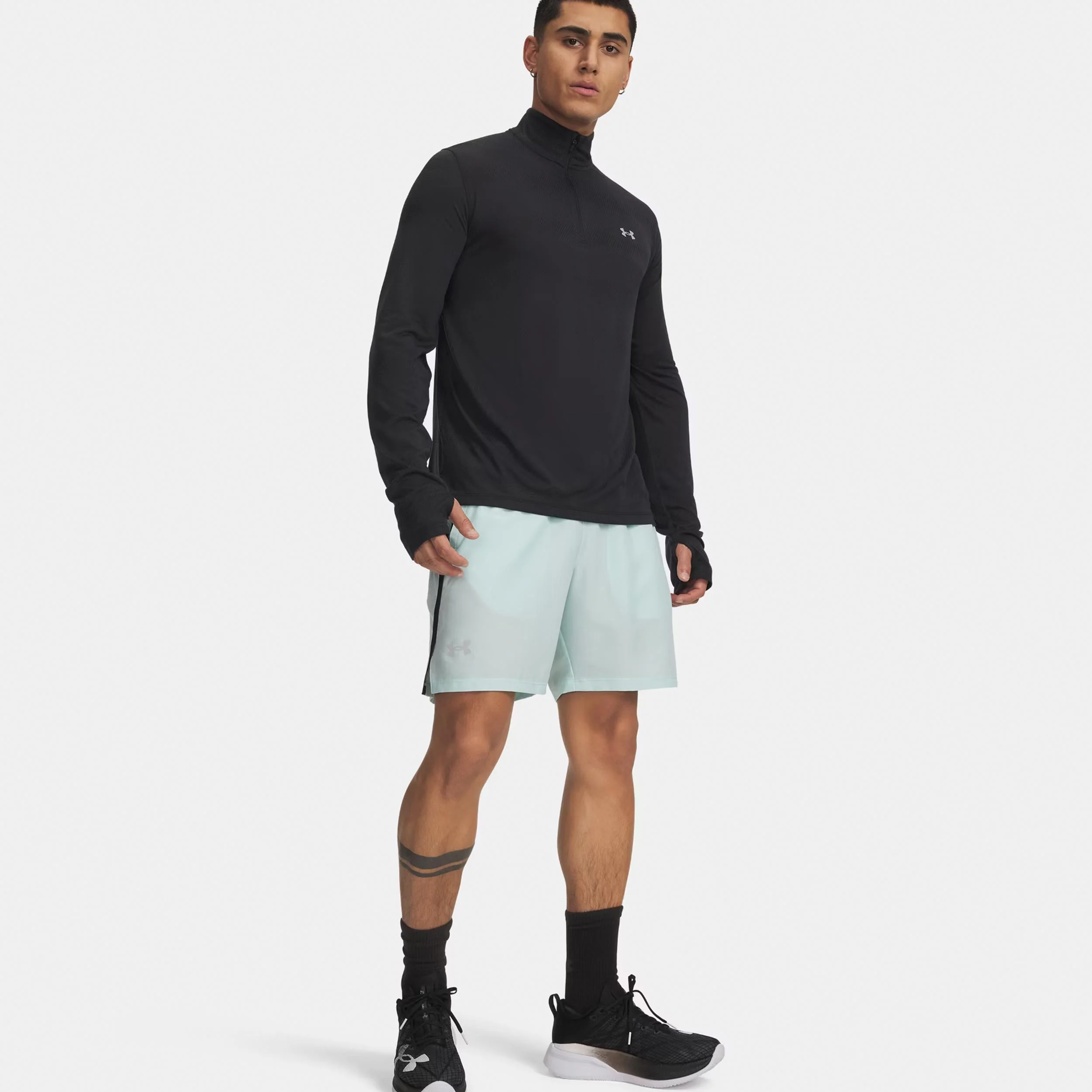 Launch 7in  Laufshorts Herren - mint, schwarz - Image 3