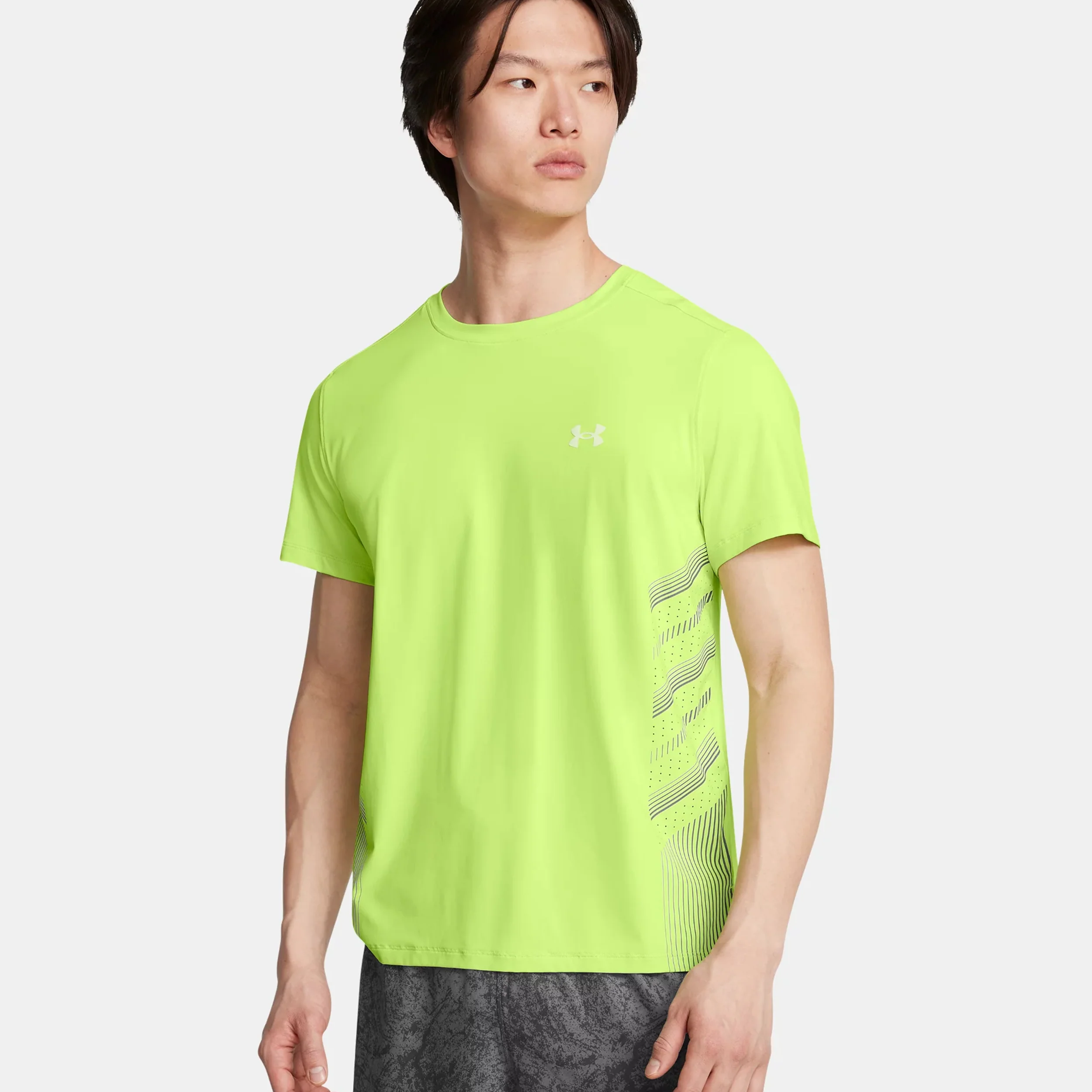 Launch Elite Graphic Laufshirt Herren-Grün,Grau - Image 3