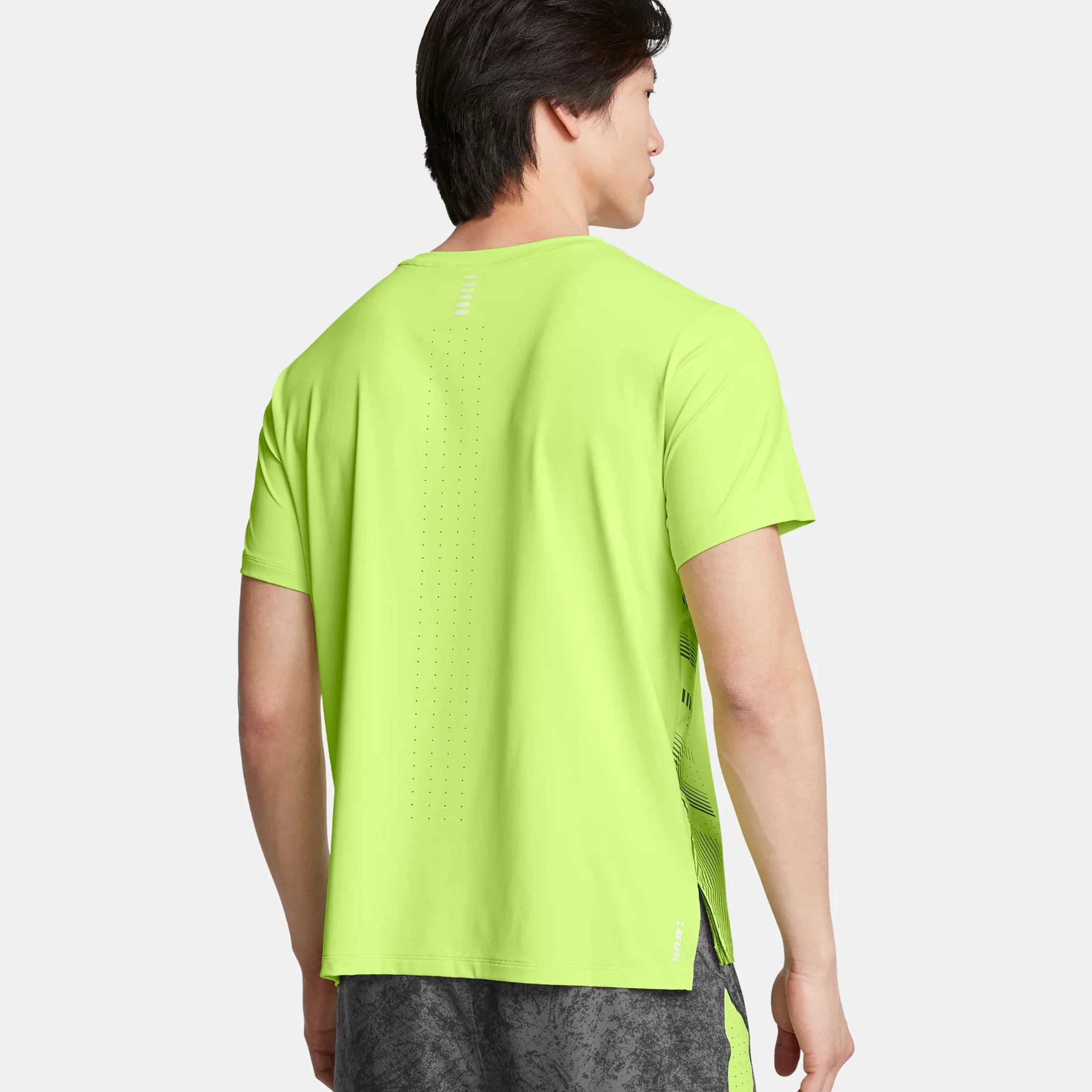 Launch Elite Graphic Laufshirt Herren-Grün,Grau - Image 4