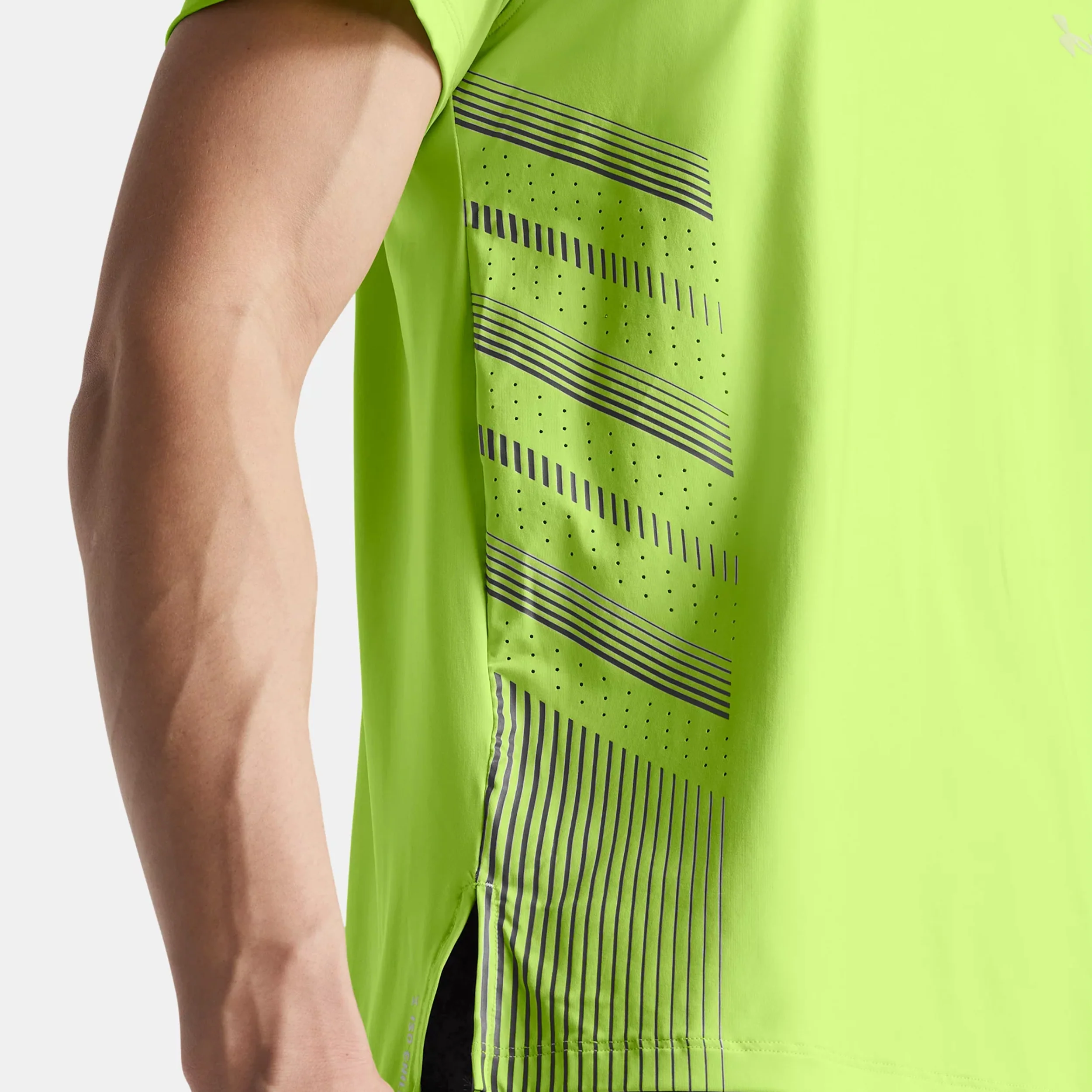 Launch Elite Graphic Laufshirt Herren-Grün,Grau - Image 5