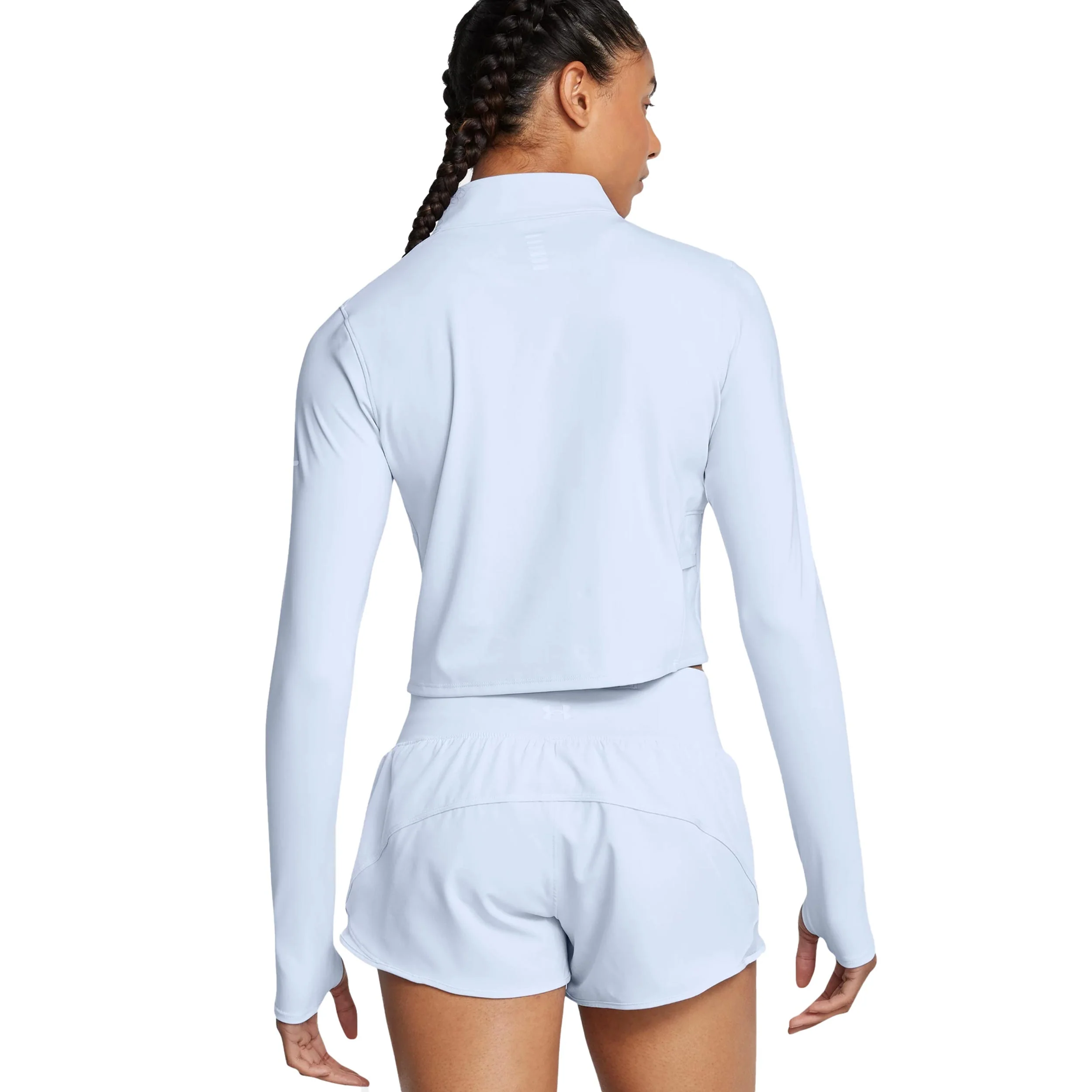 Launch Elite Half Zip Laufshirt Damen-Blau - Image 4