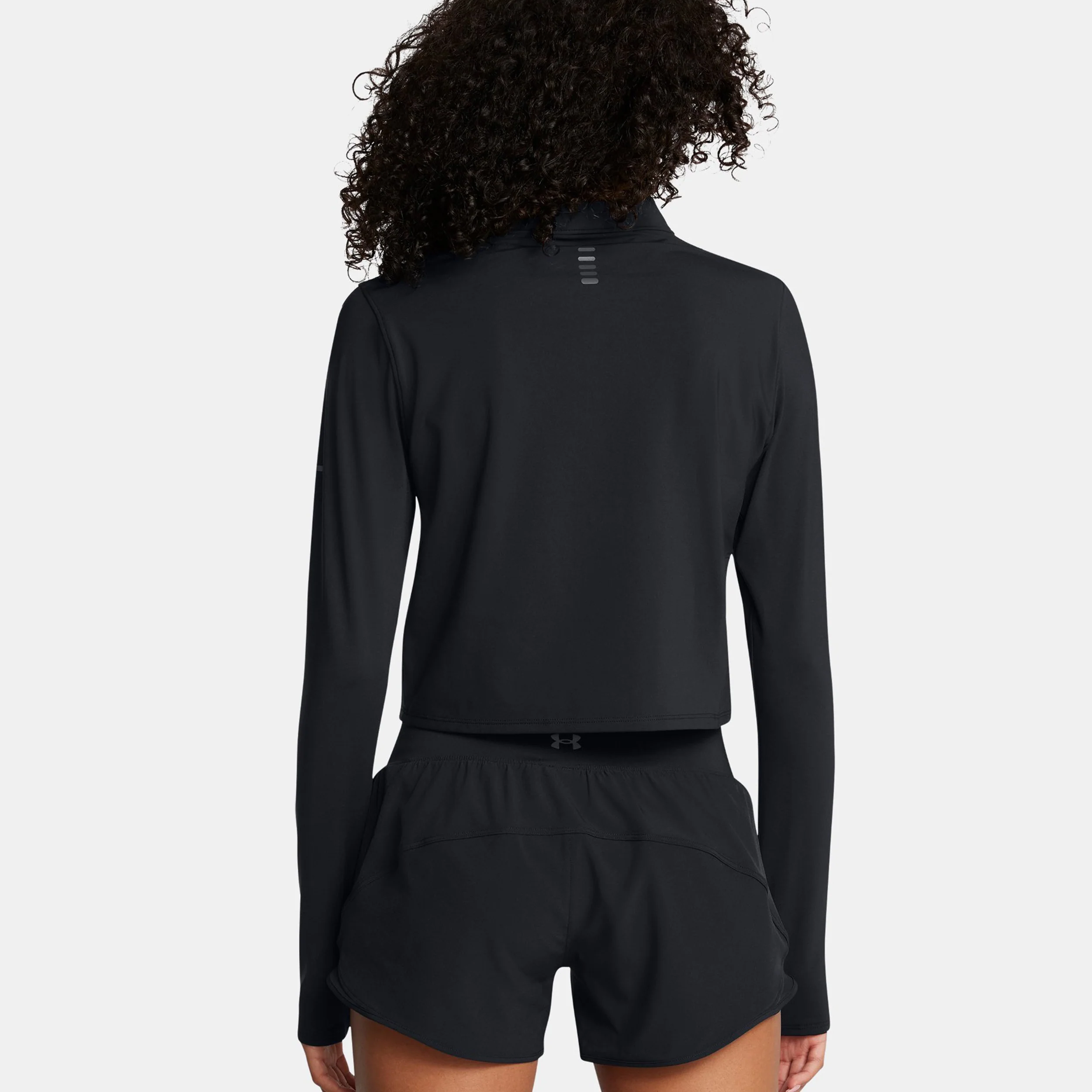 Launch Elite Half Zip Laufshirt Damen-Schwarz - Image 4