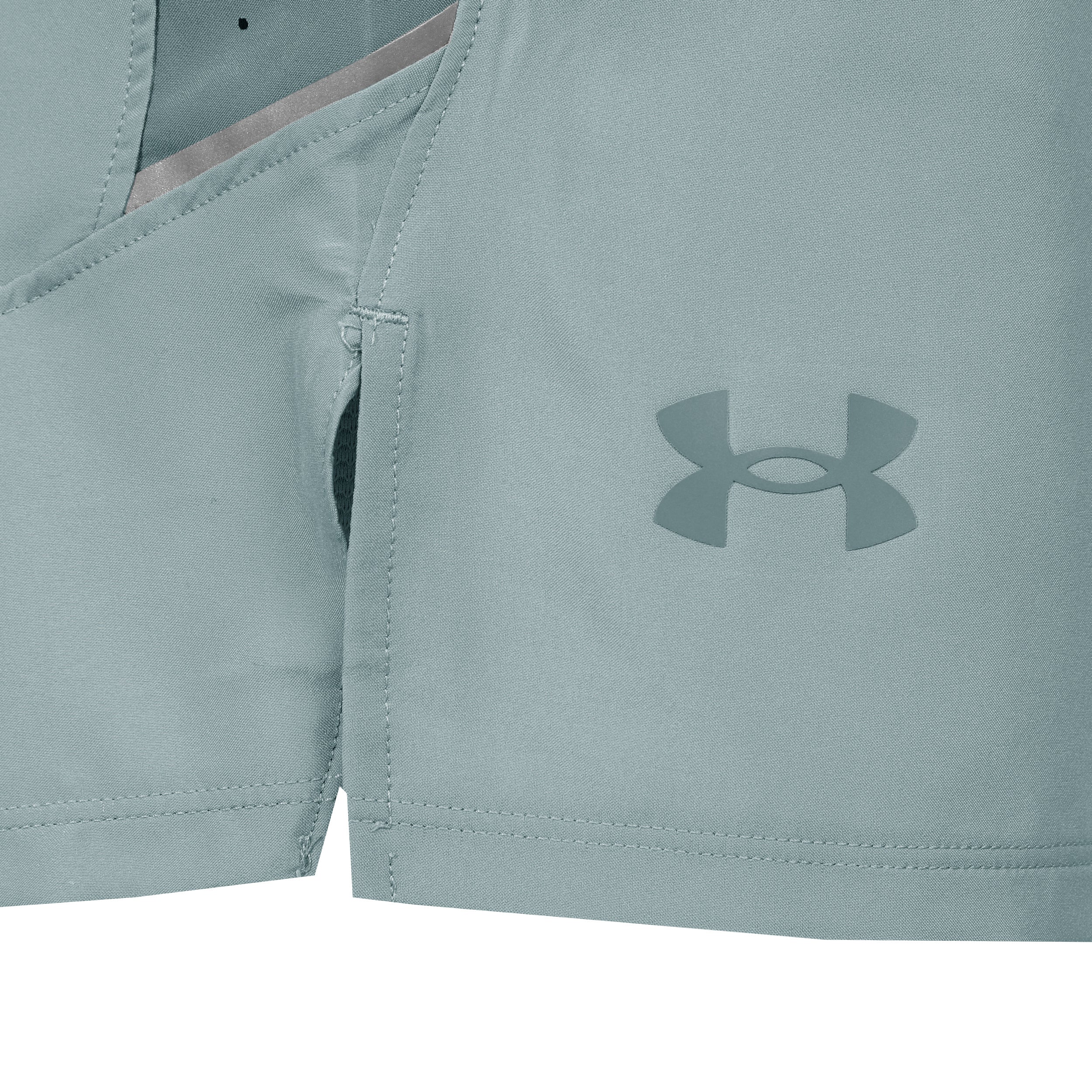 Launch Pro 2n1 7in Laufshorts Herren - petrol, blaugrau - Image 3