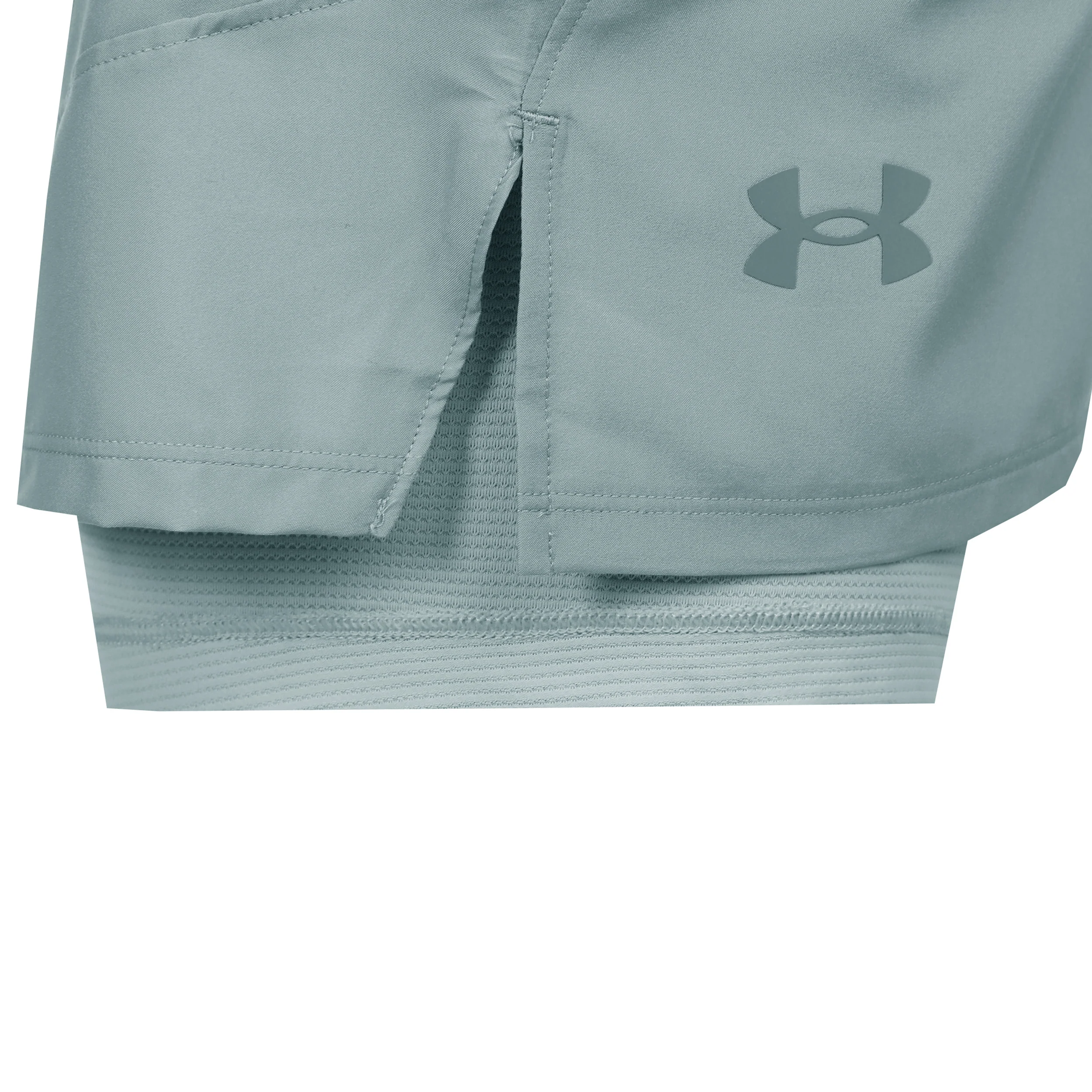 Launch Pro 2n1 7in Laufshorts Herren - petrol, blaugrau - Image 4