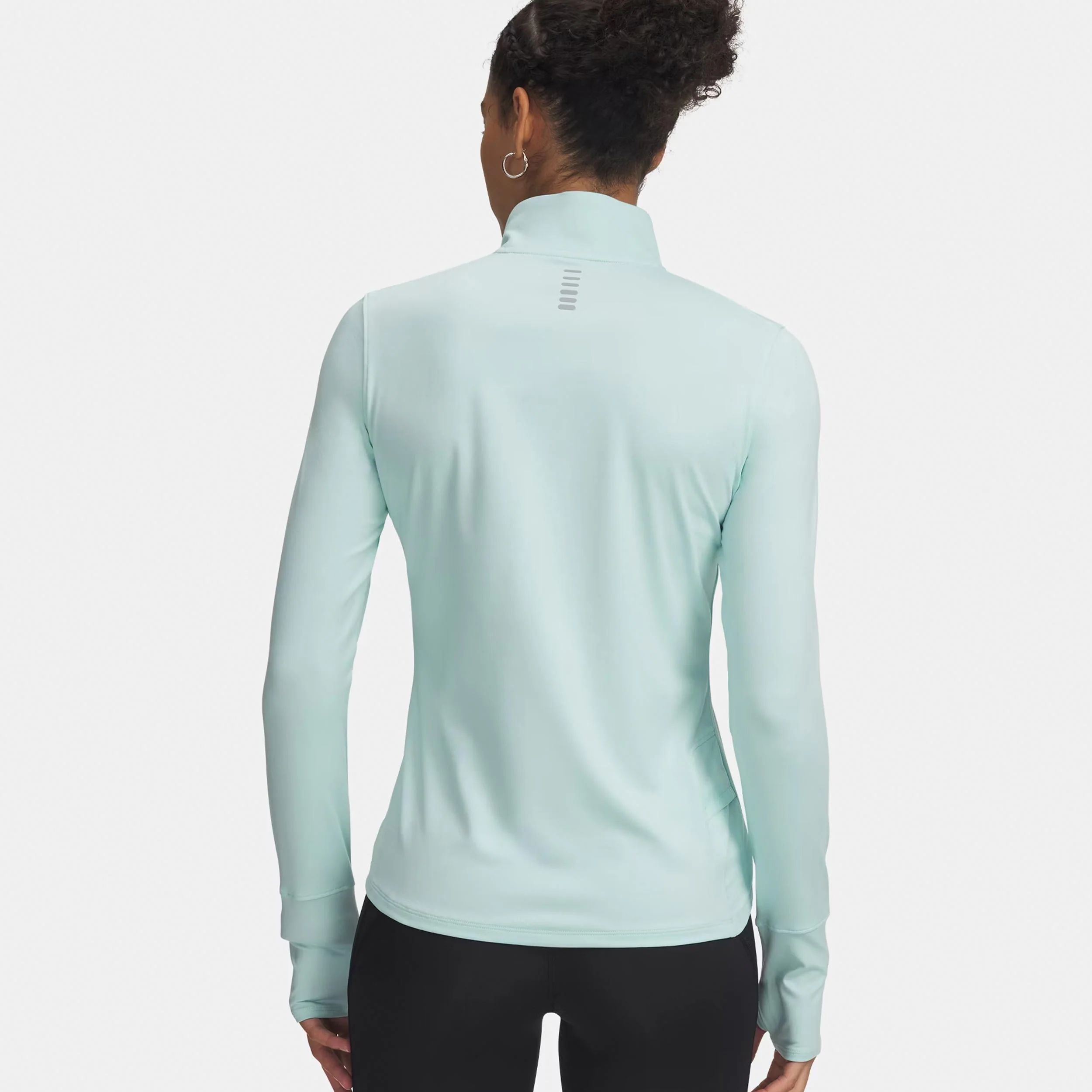 Launch Pro Half Zip  Laufshirt Damen-mint, silber - Image 2
