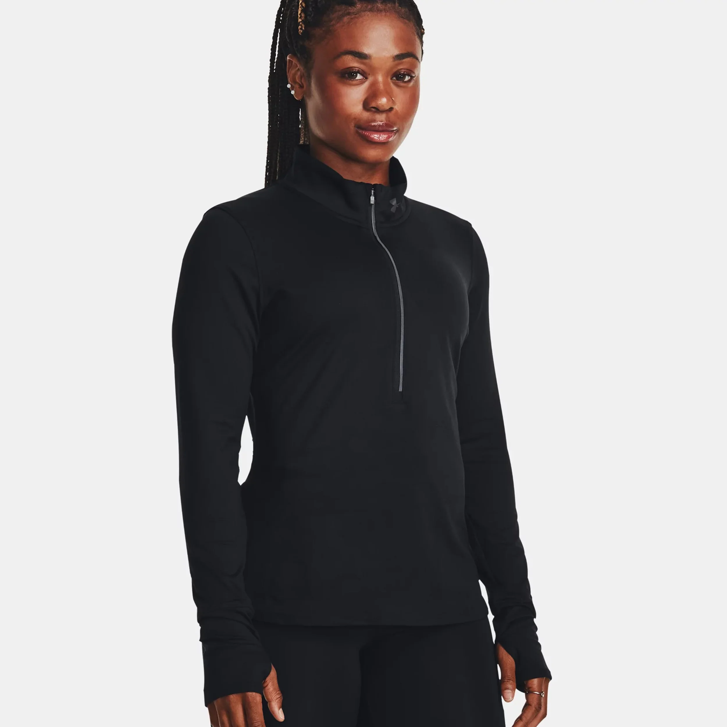 Qualifier Run Half-Zip Longsleeve Damen-Schwarz - Image 3
