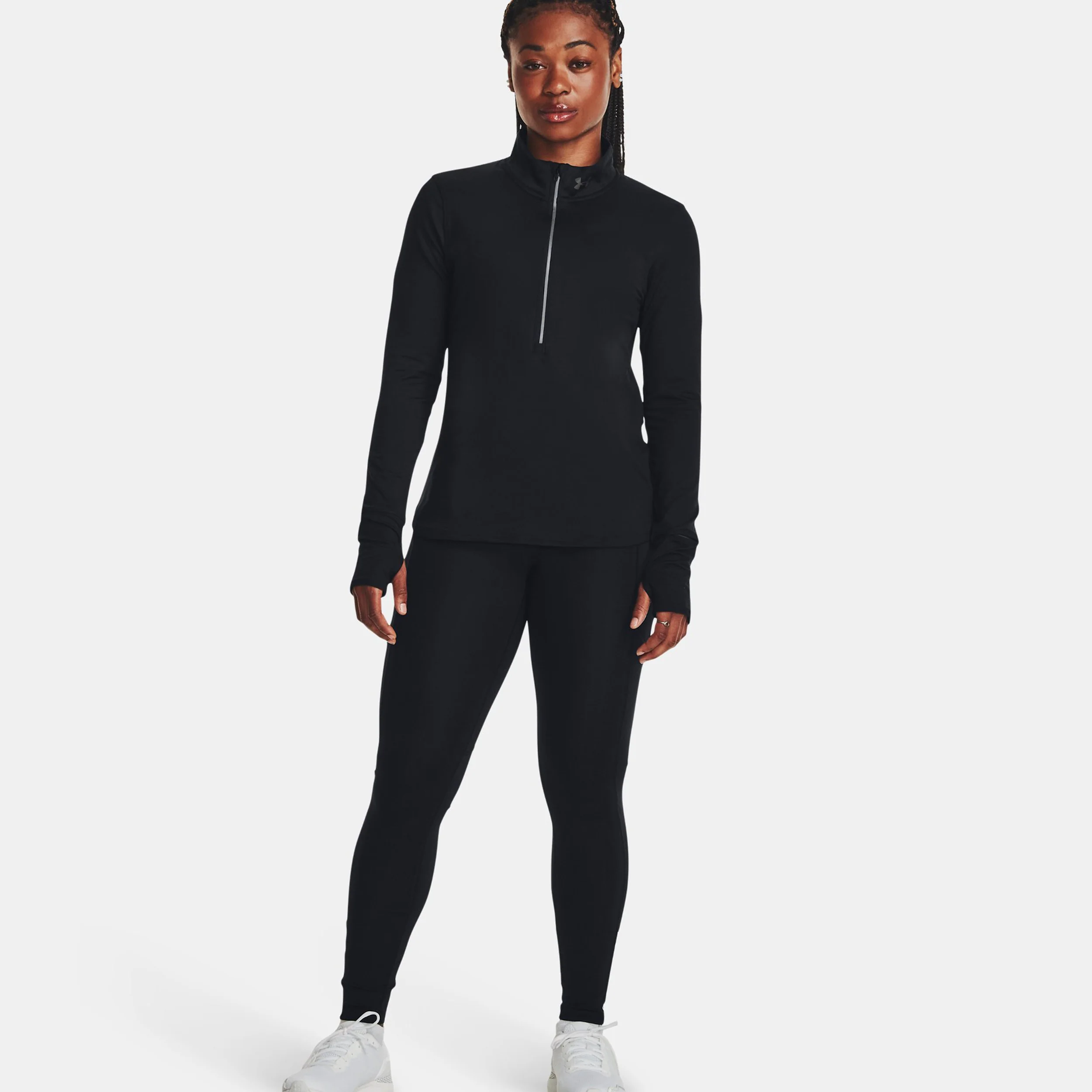Qualifier Run Half-Zip Longsleeve Damen-Schwarz - Image 9