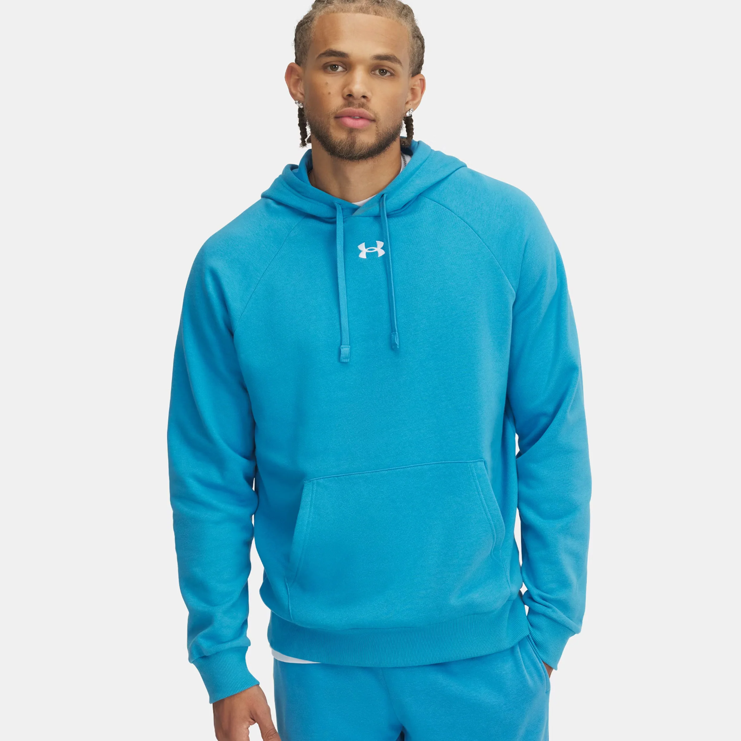 Rival Fleece Hoody Herren-Türkis - Image 5