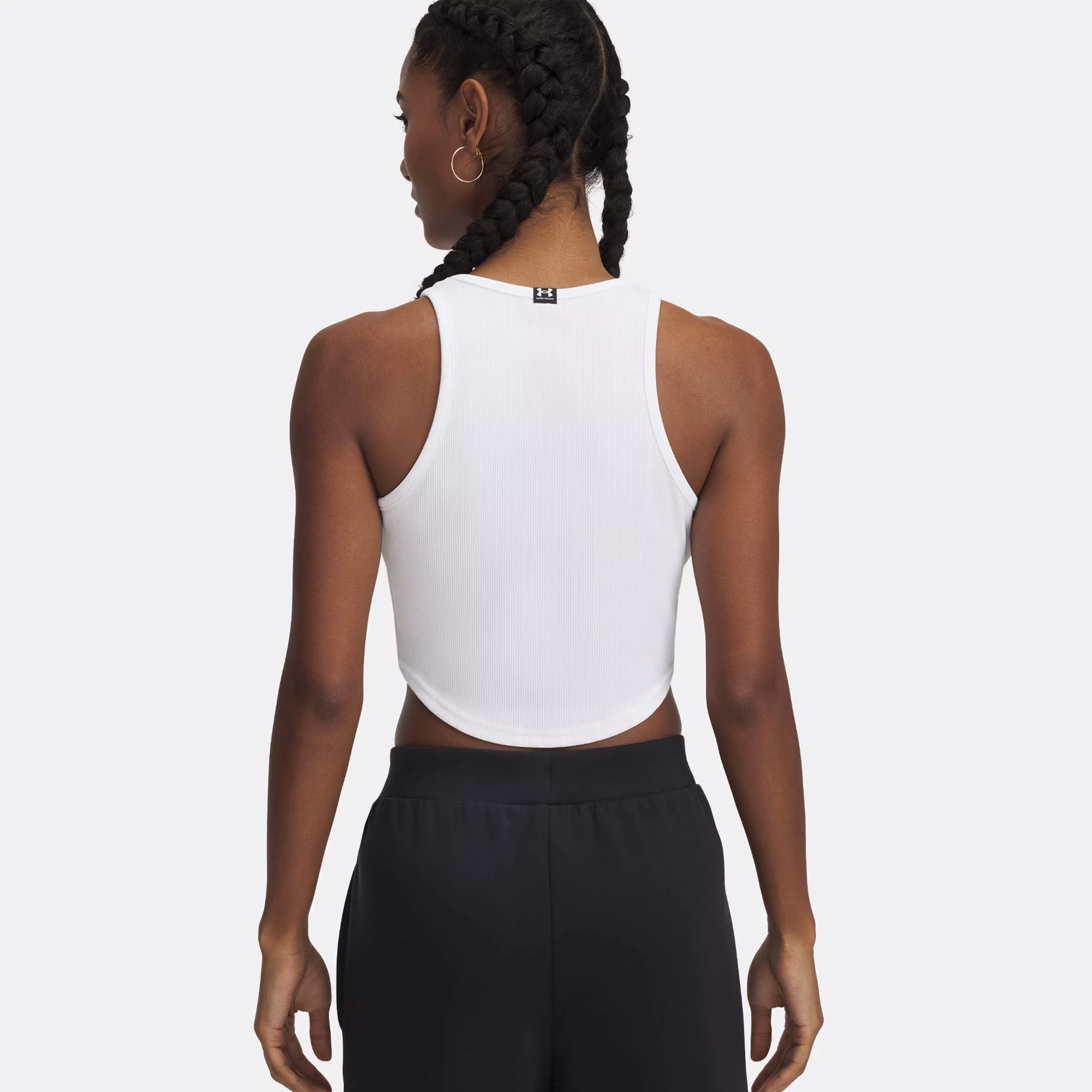 Rival Rib Tank-Top Damen-Weiß - Image 2