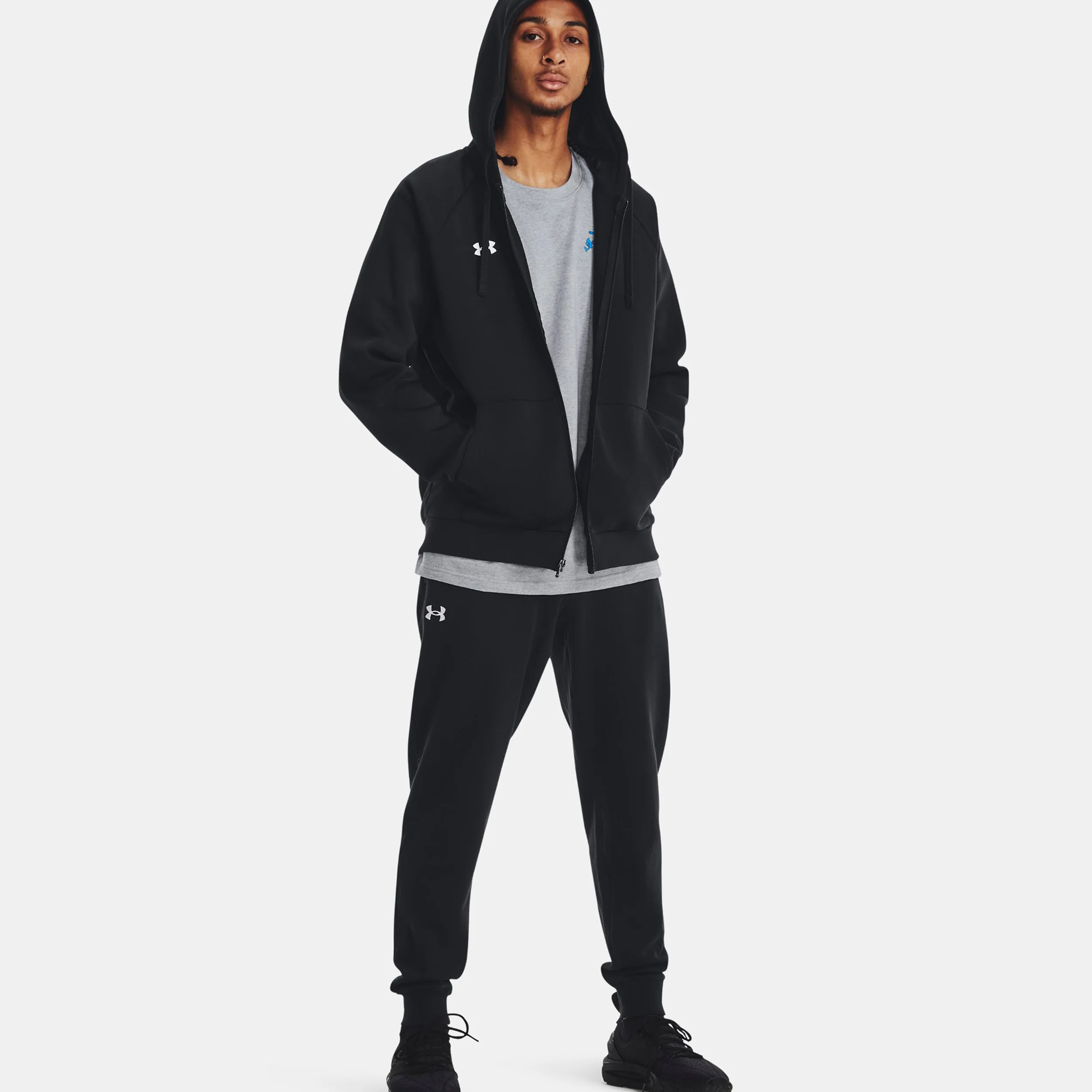 Rival Sweatjacke Herren-Schwarz - Image 5