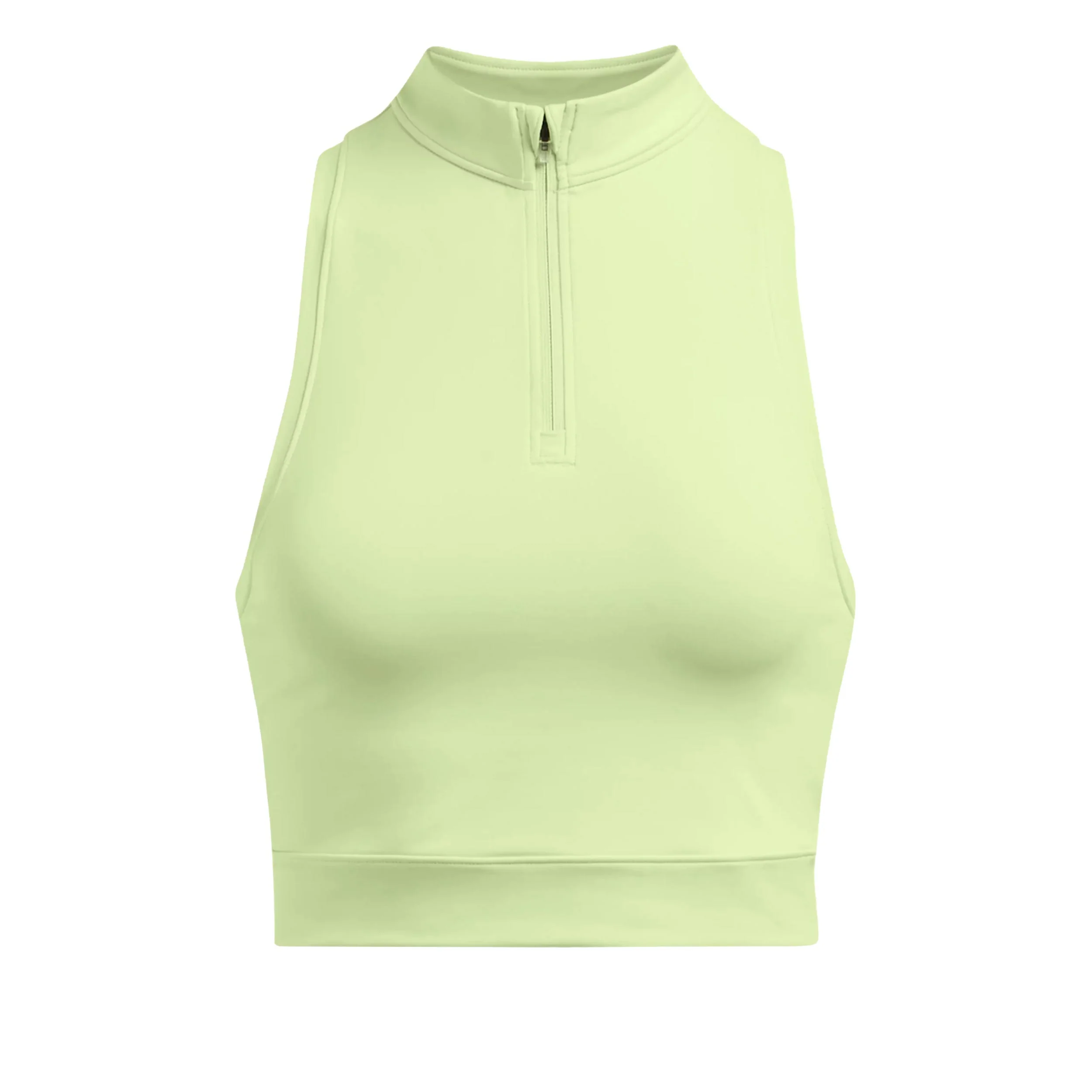 Run Anywhere Crop Laufshirt Damen-Grün