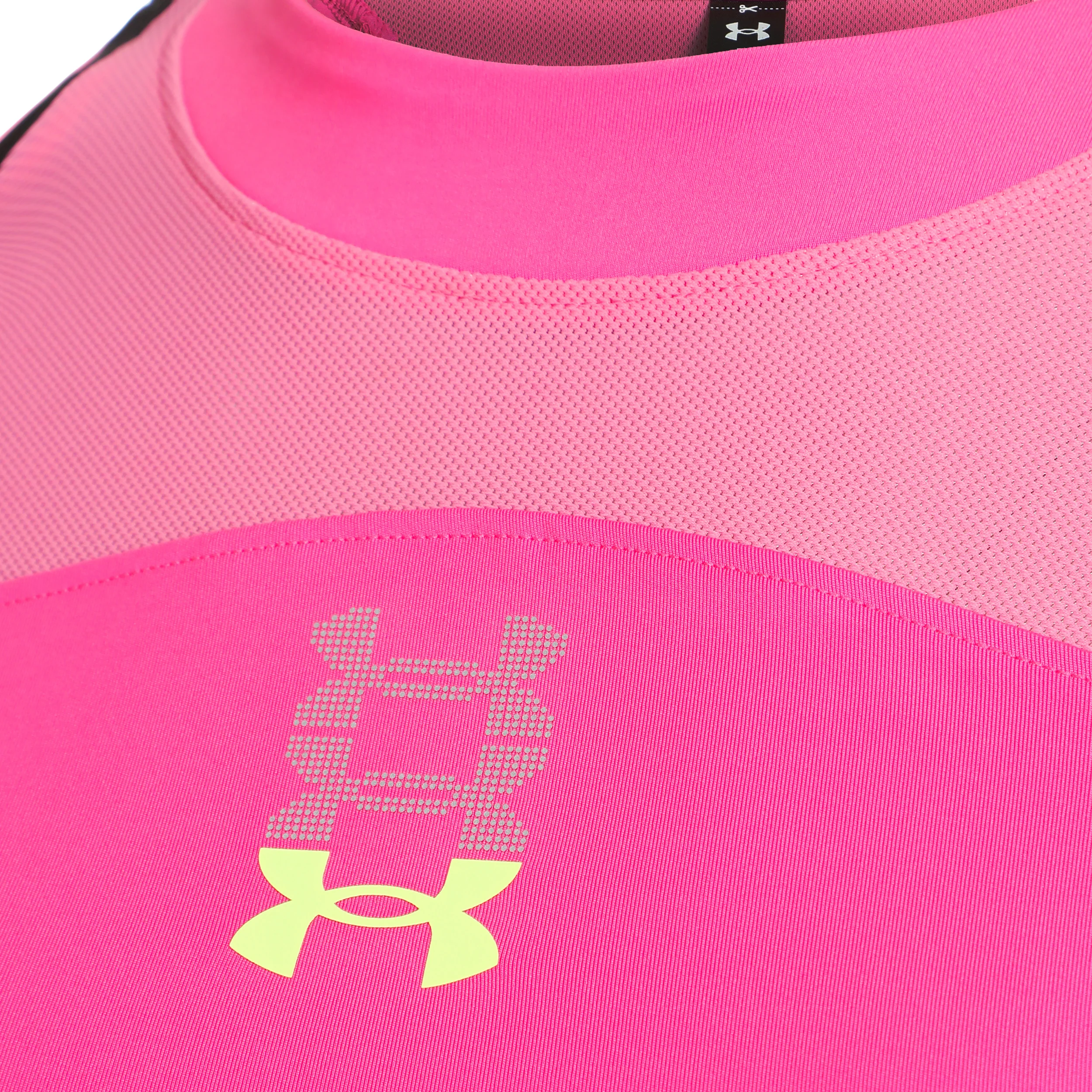 Run Anywhere Crop Laufshirt Damen-Pink,Schwarz - Image 3