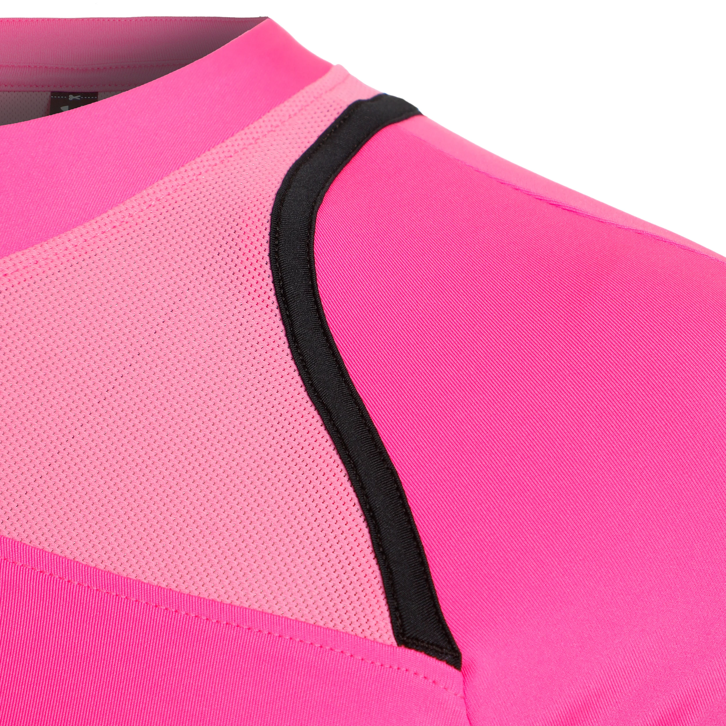 Run Anywhere Crop Laufshirt Damen-Pink,Schwarz - Image 4