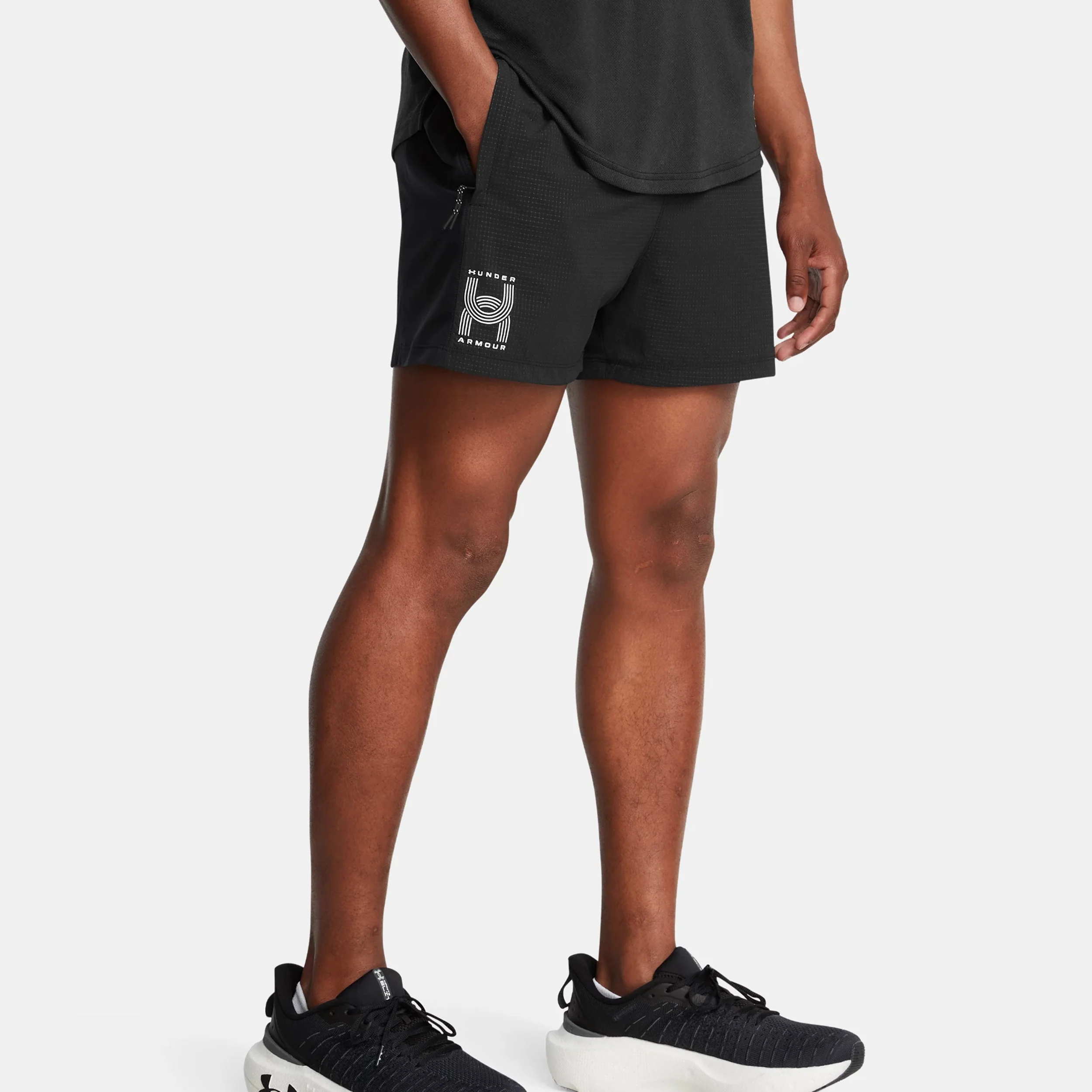 Run Anywhere Laufshorts Herren-Schwarz,Weiß - Image 3