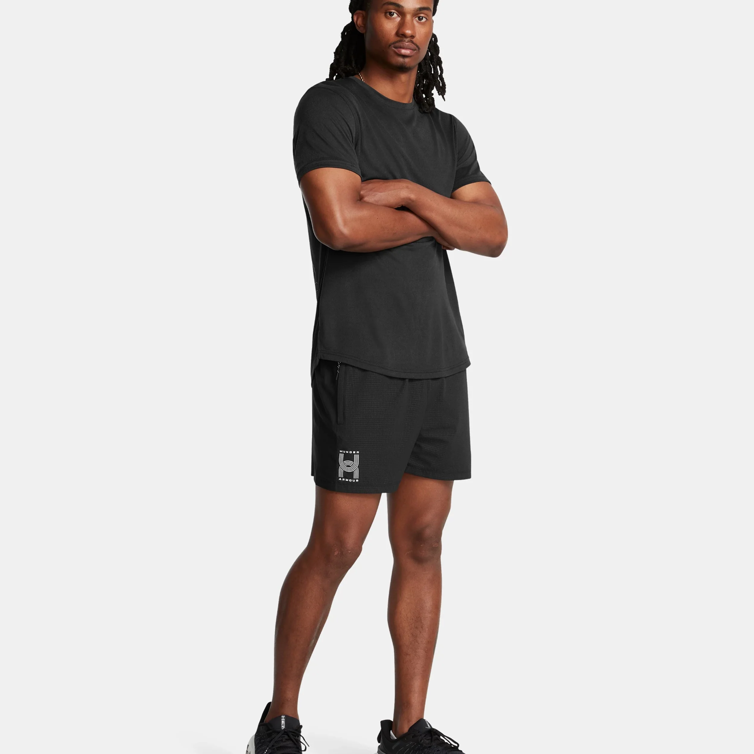 Run Anywhere Laufshorts Herren-Schwarz,Weiß - Image 5