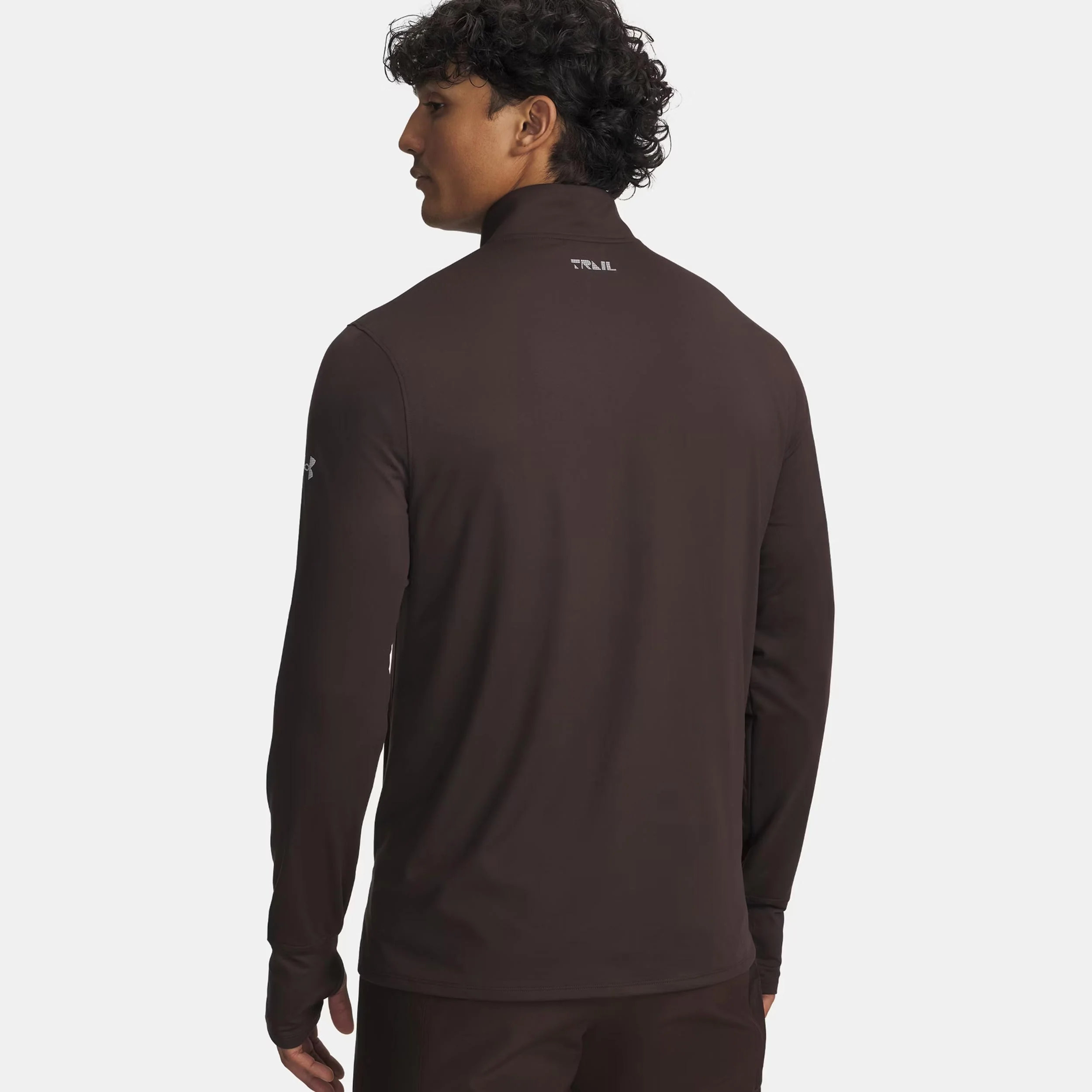 Run Trail Quarter Zip Lauftop Herren-braun - Image 2