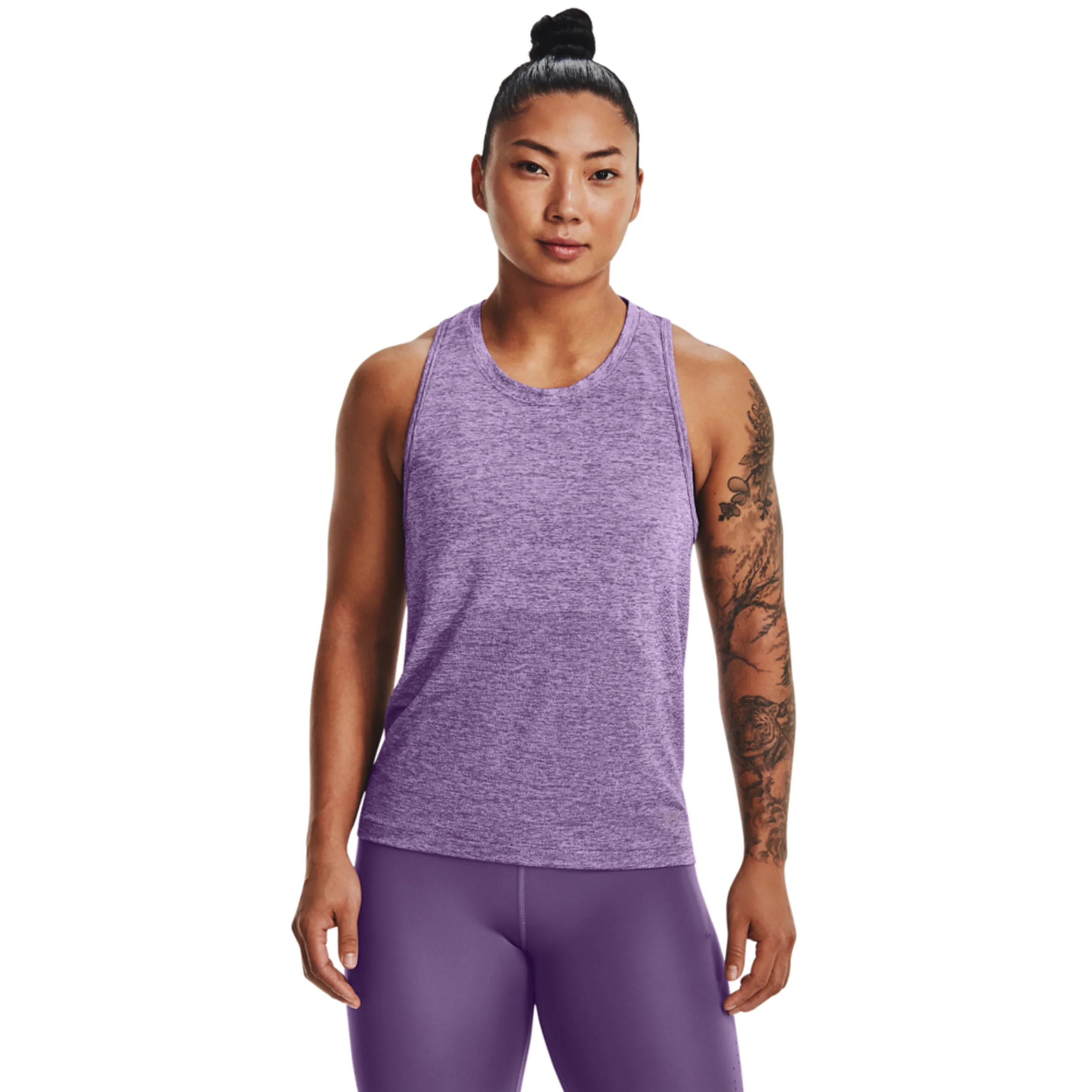 Seamless Stride Laufshirt Damen-Lila - Image 3