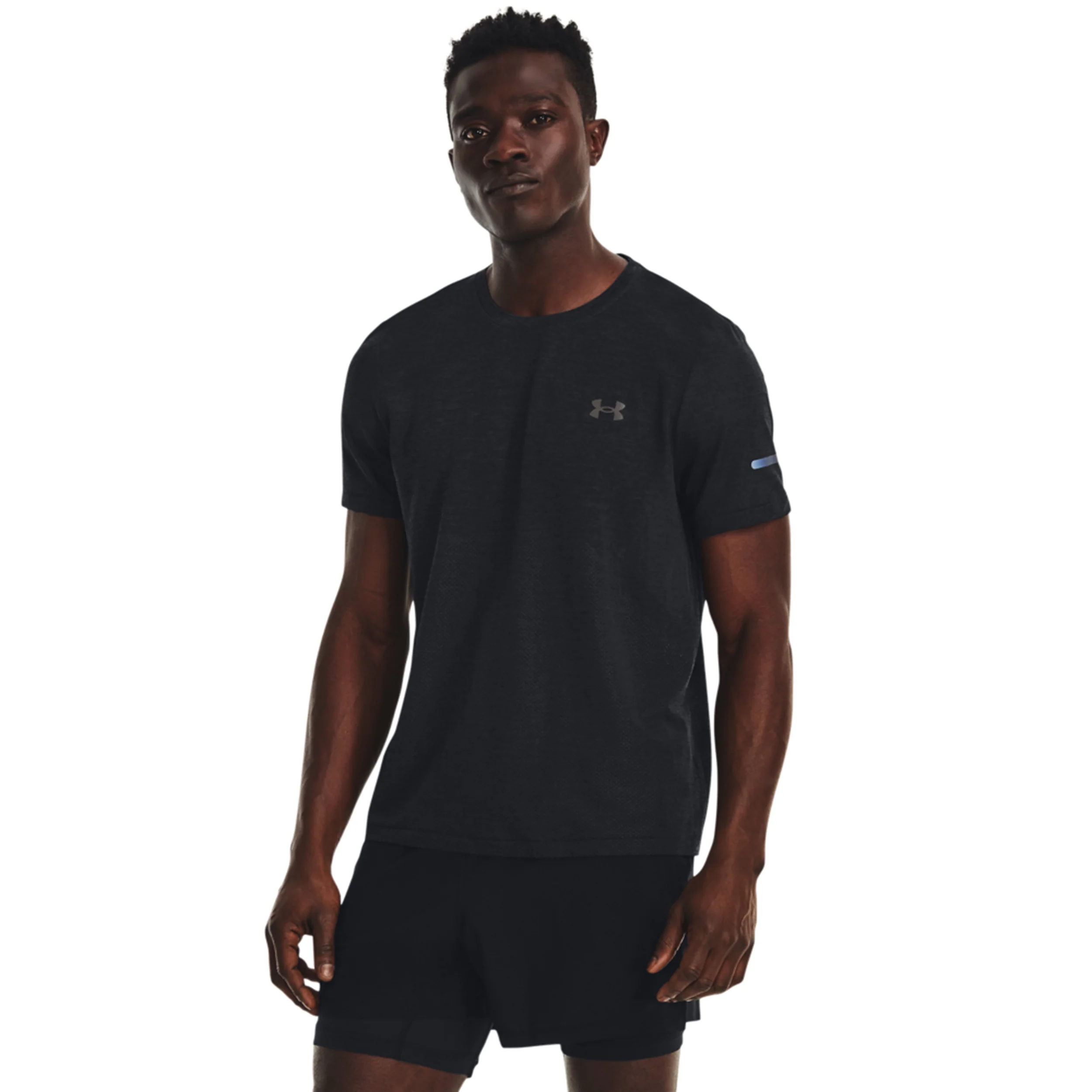 Seamless Stride Laufshirt Herren-Schwarz - Image 6