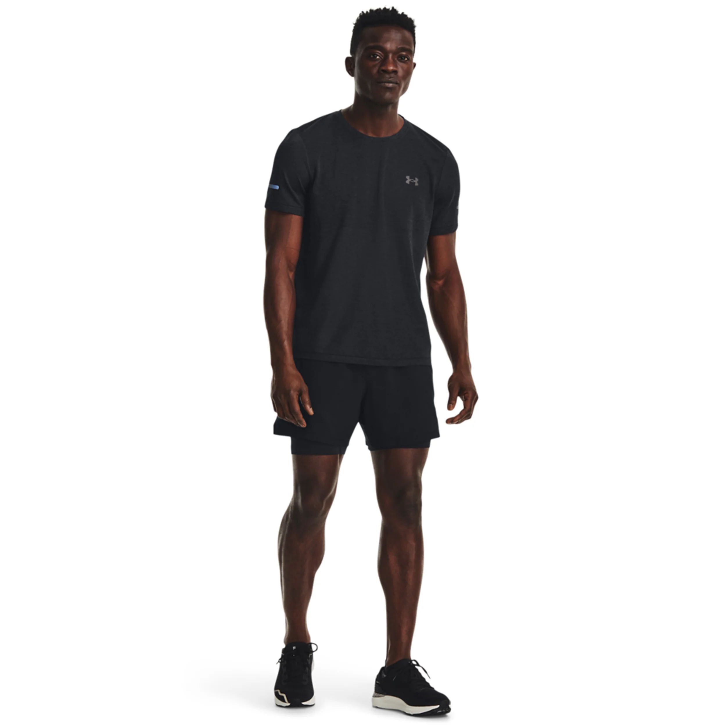 Seamless Stride Laufshirt Herren-Schwarz - Image 8