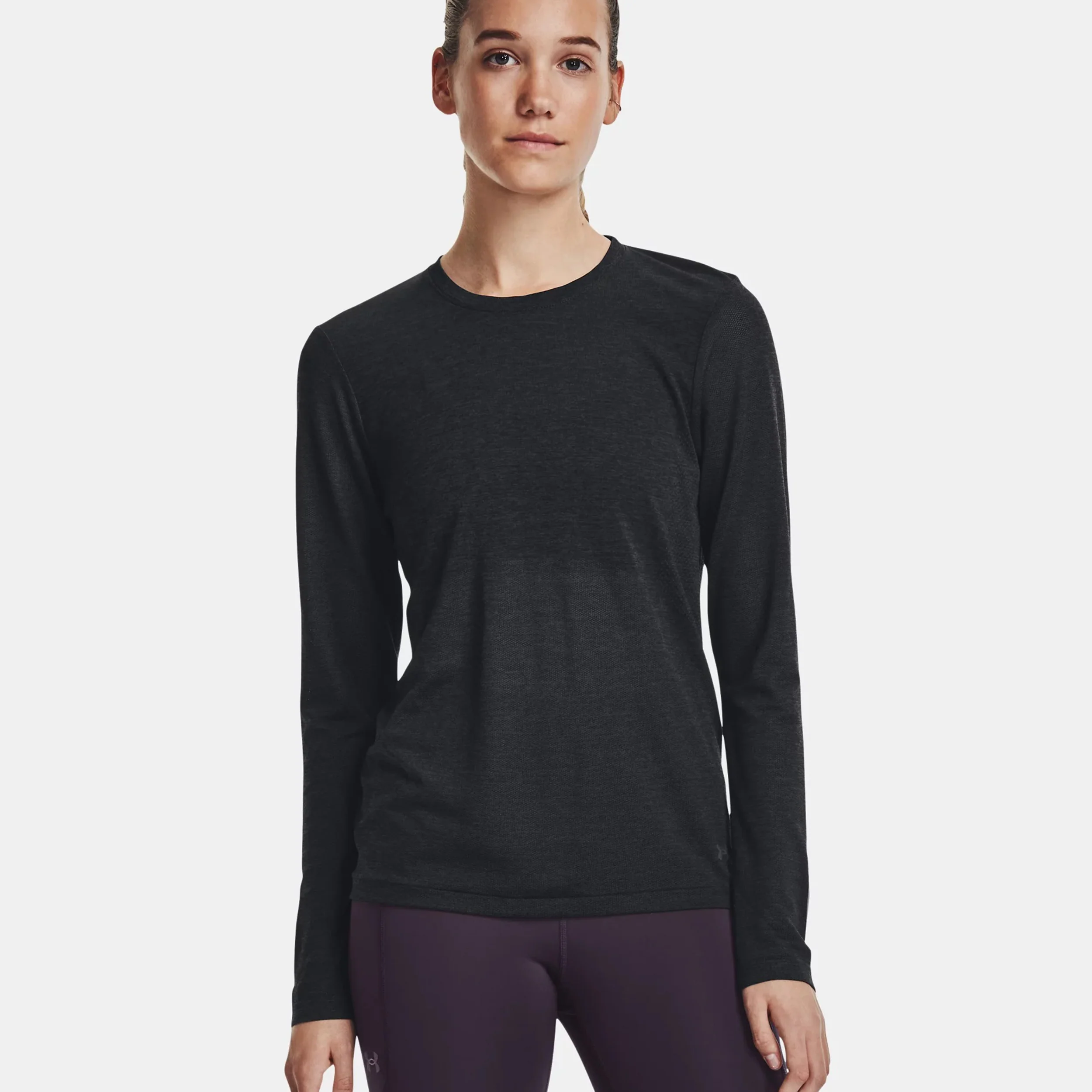 Seamless Stride Lauftop Damen-Schwarz - Image 3