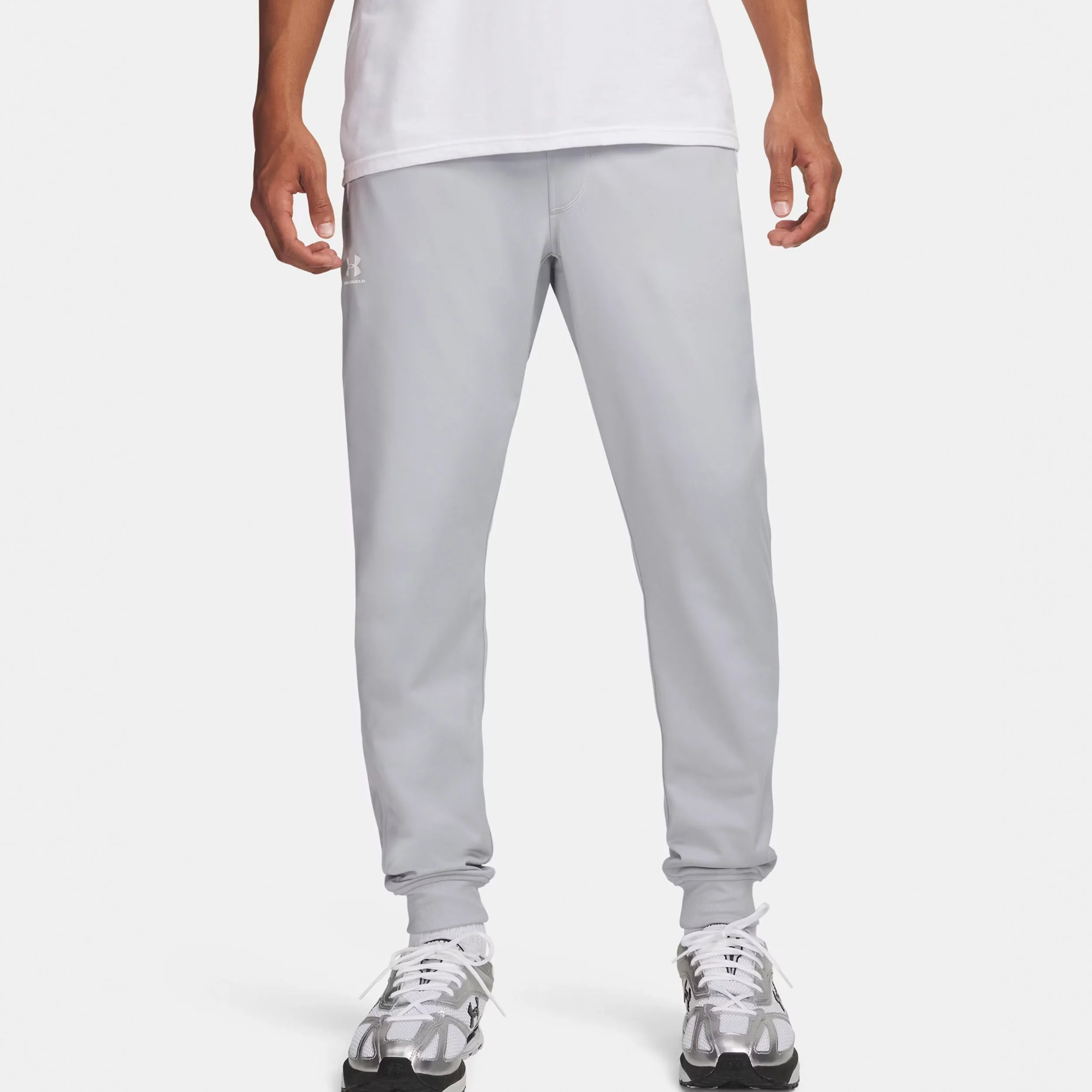 Sportstyle Tricot Trainingshose Herren - grau, - Image 3